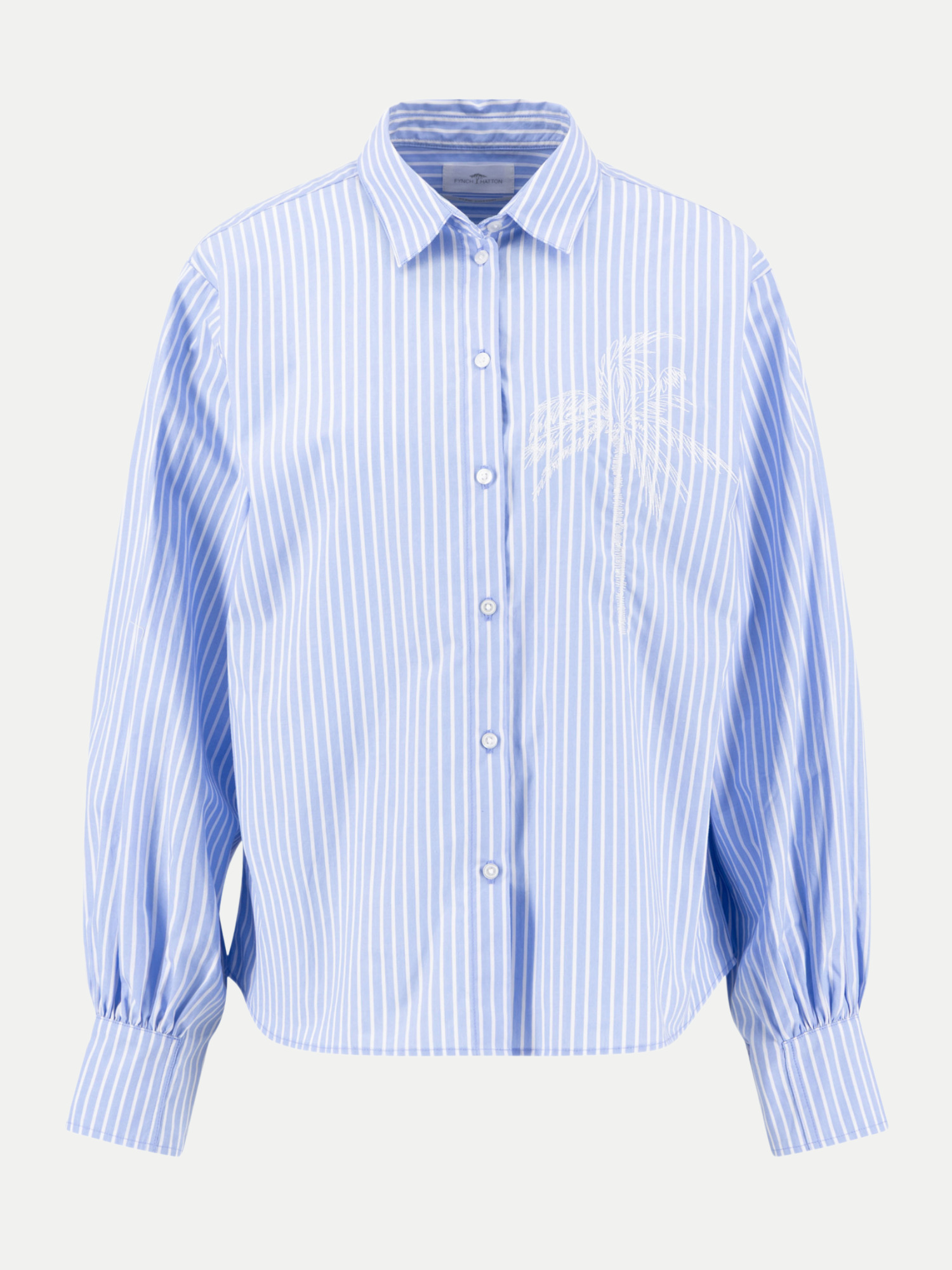 BLOUSE STRIPE EMBRO Blau 42