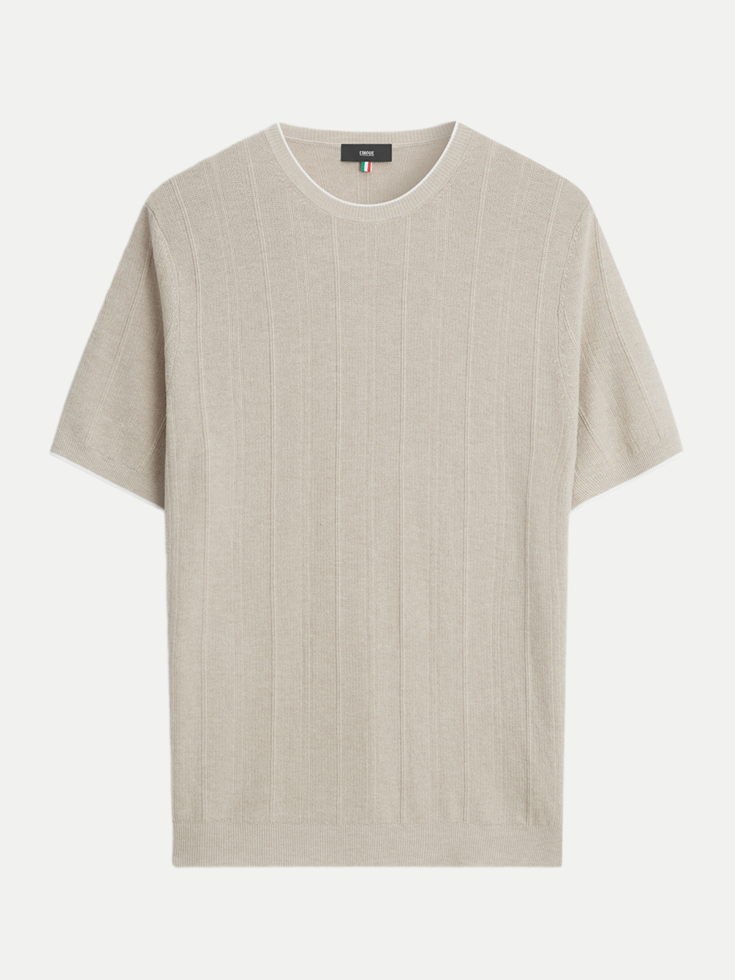 Kurzarmpullover Cigion Beige L