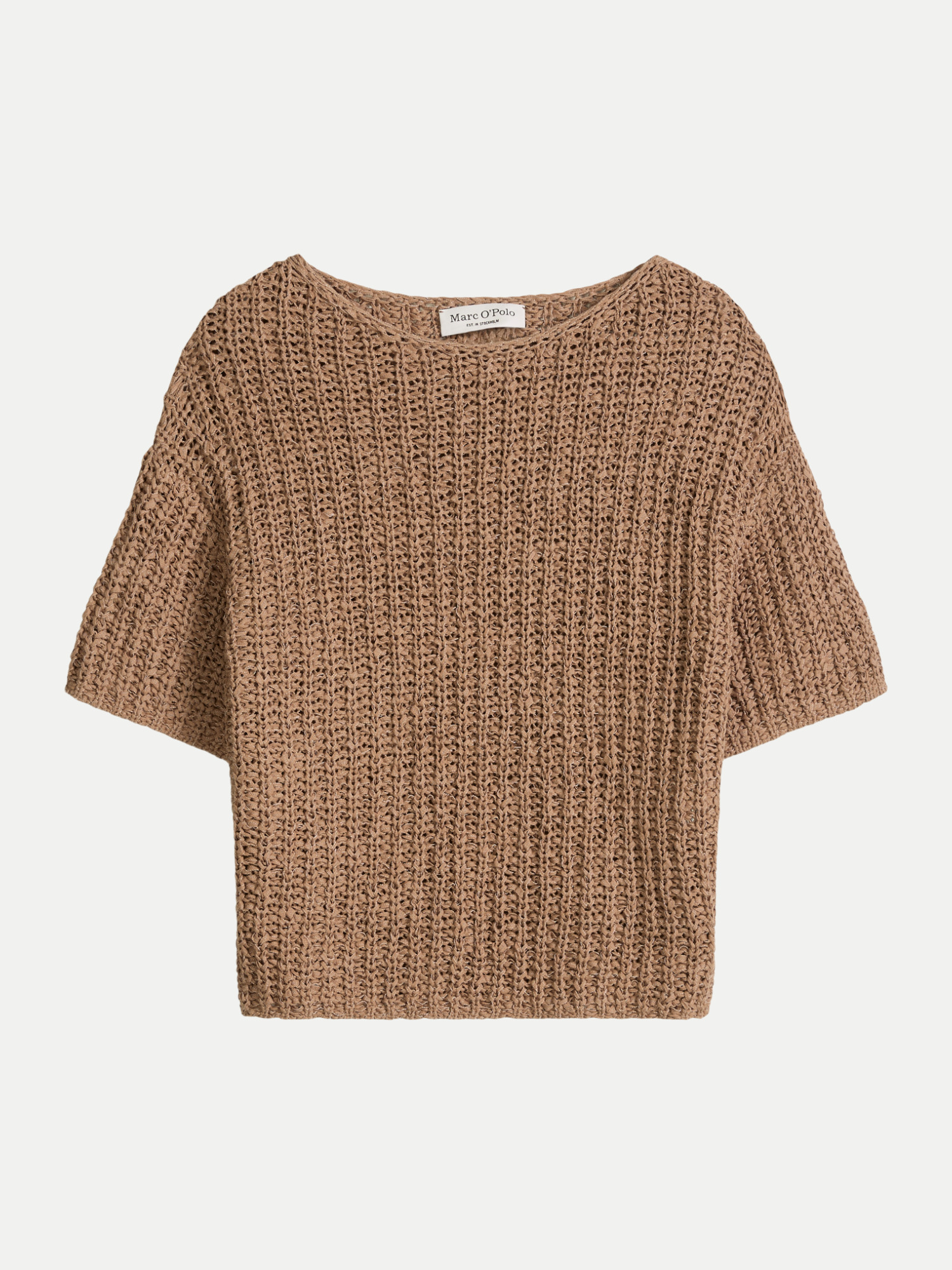 Marc O' Polo Kurzarm-Pullover Braun M