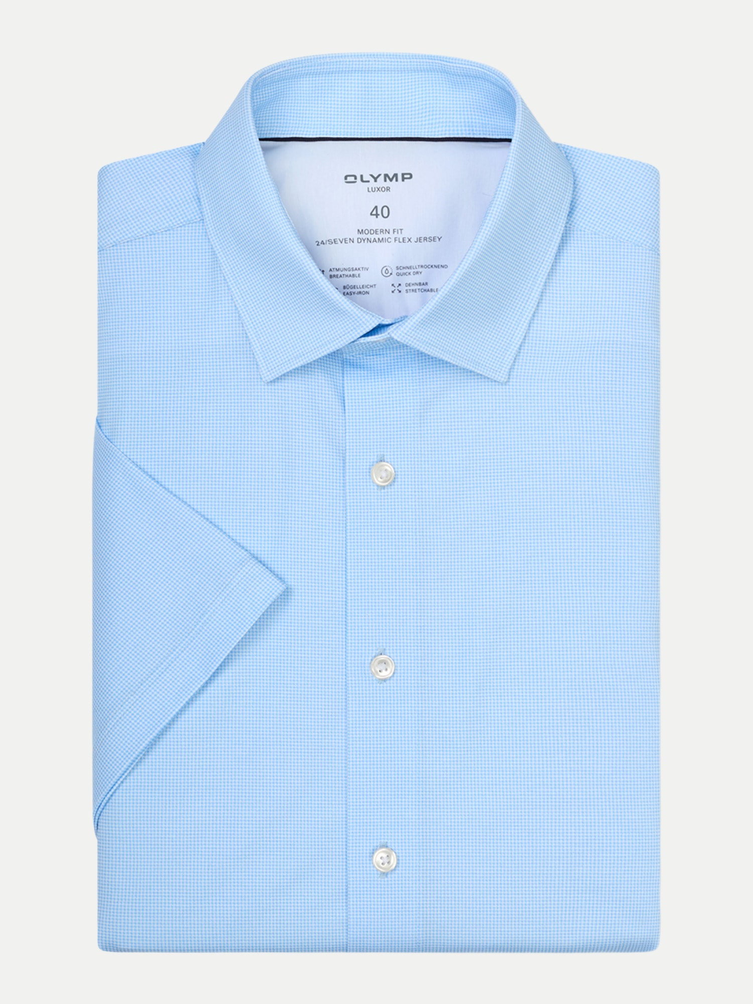 Olymp 123182-Hemden Blau 44