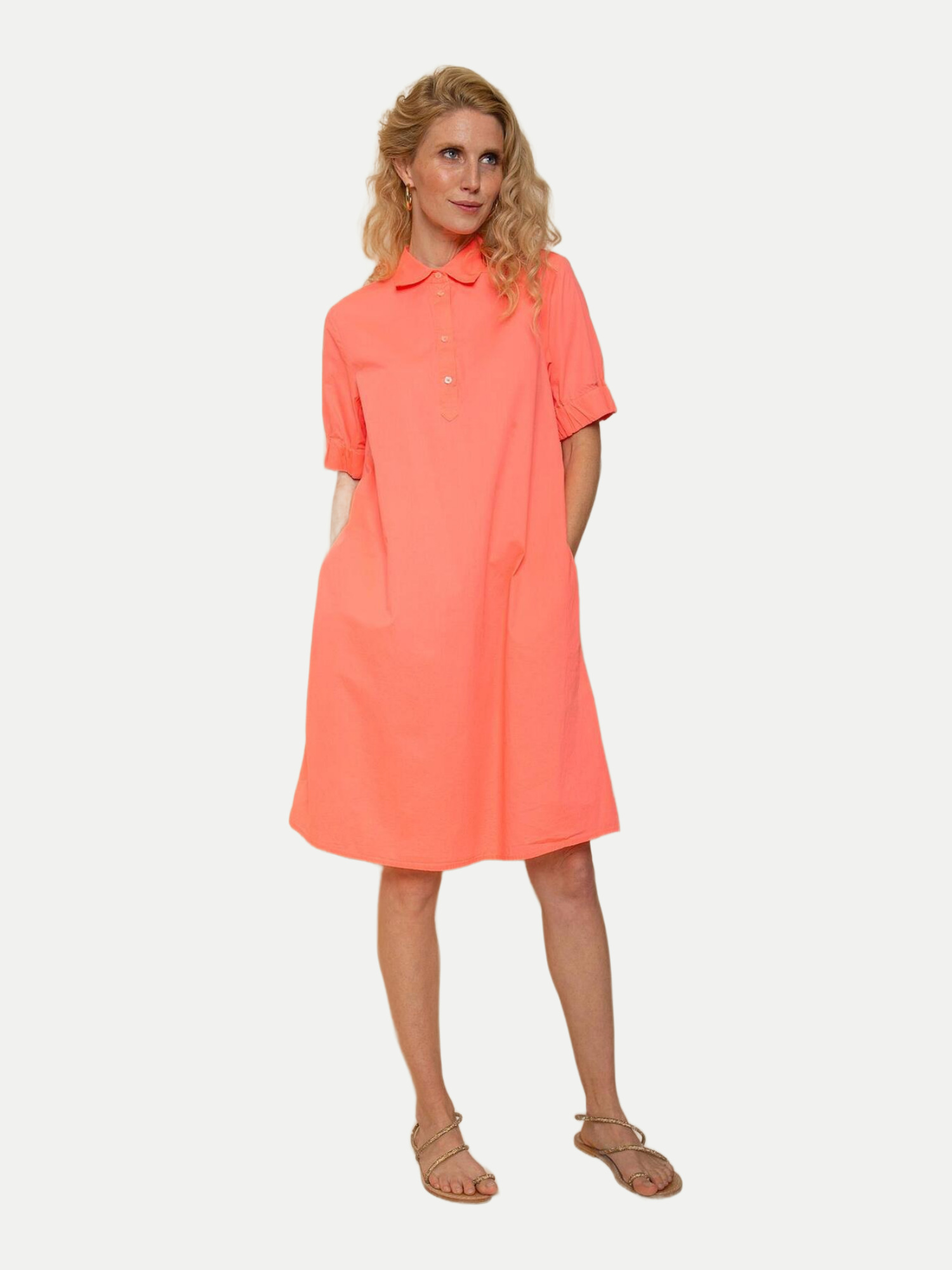 Hemdblusenkleid Orange 40