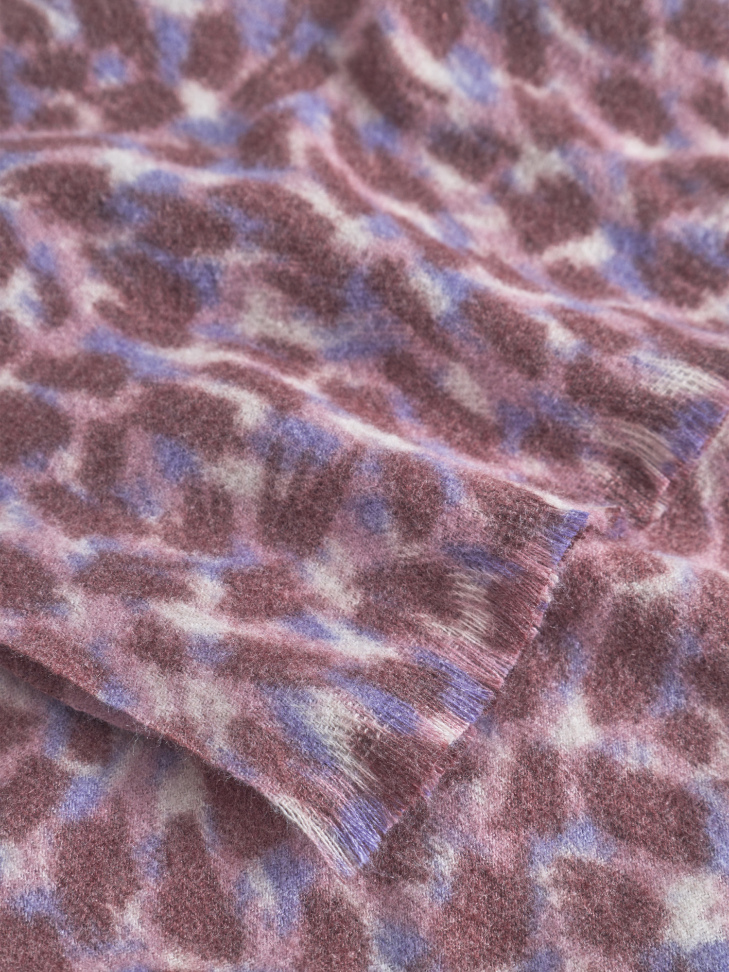 Schal mit Allover-Leoprint Mehrfarbig 45X180CM