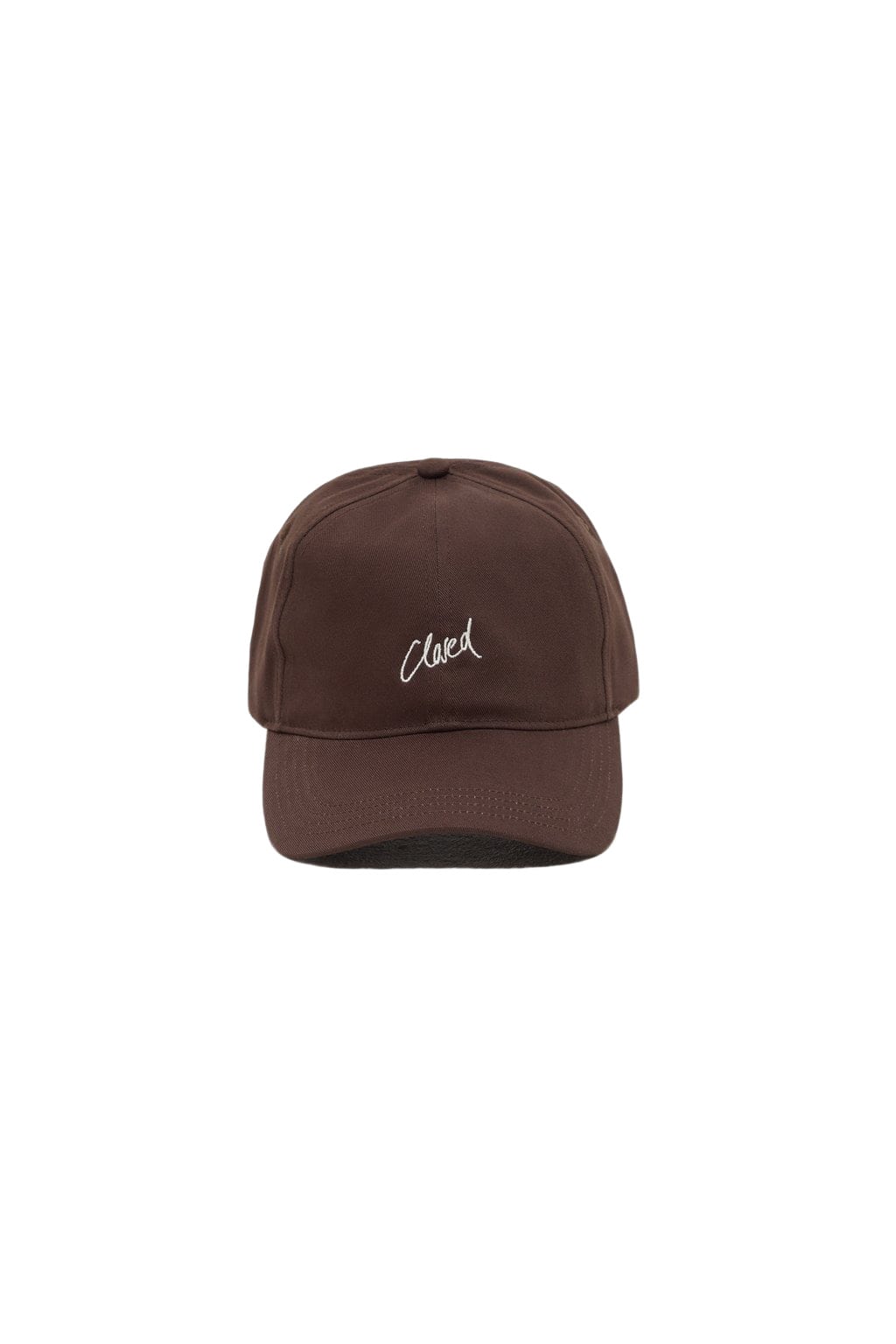 Closed Cap mit Logoprint Braun