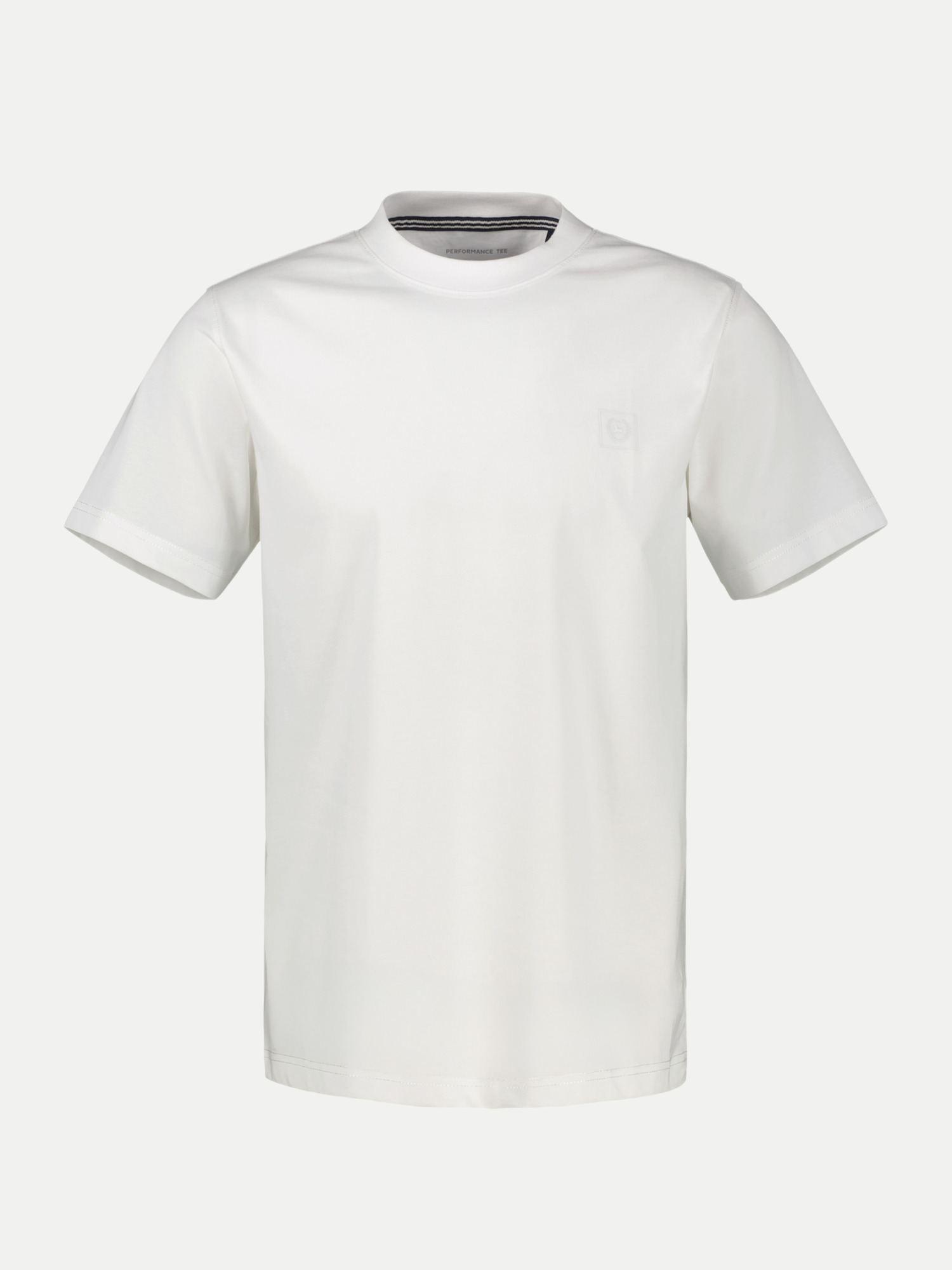 Basic-T-Shirt mit Logo Weiß L