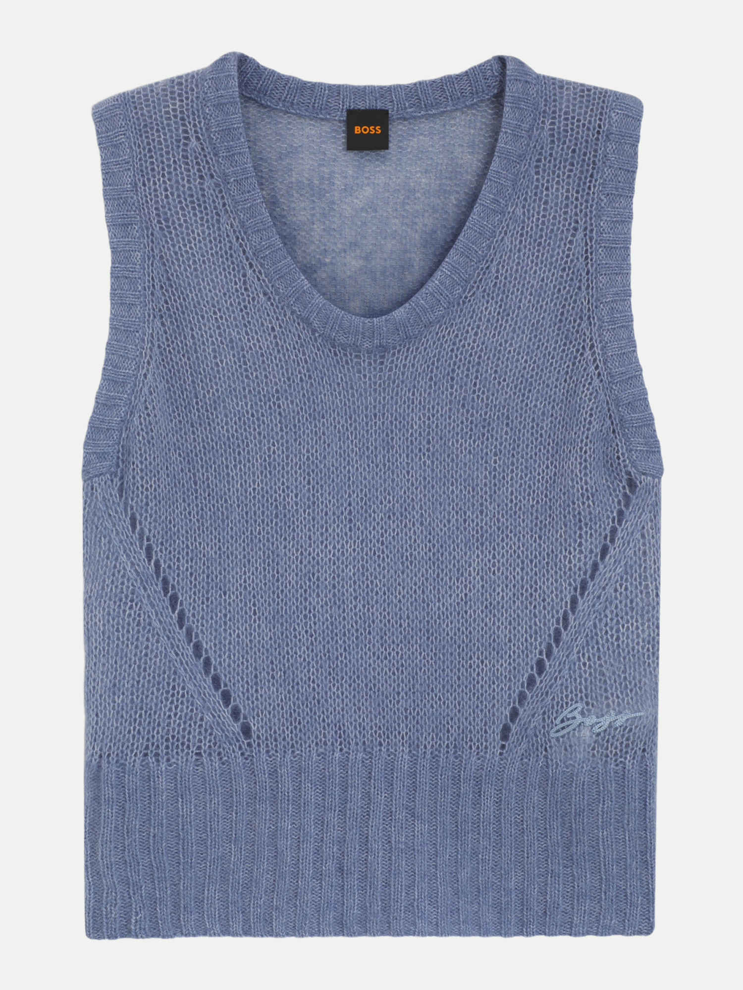 Orange Stricktop Frignac Blau L