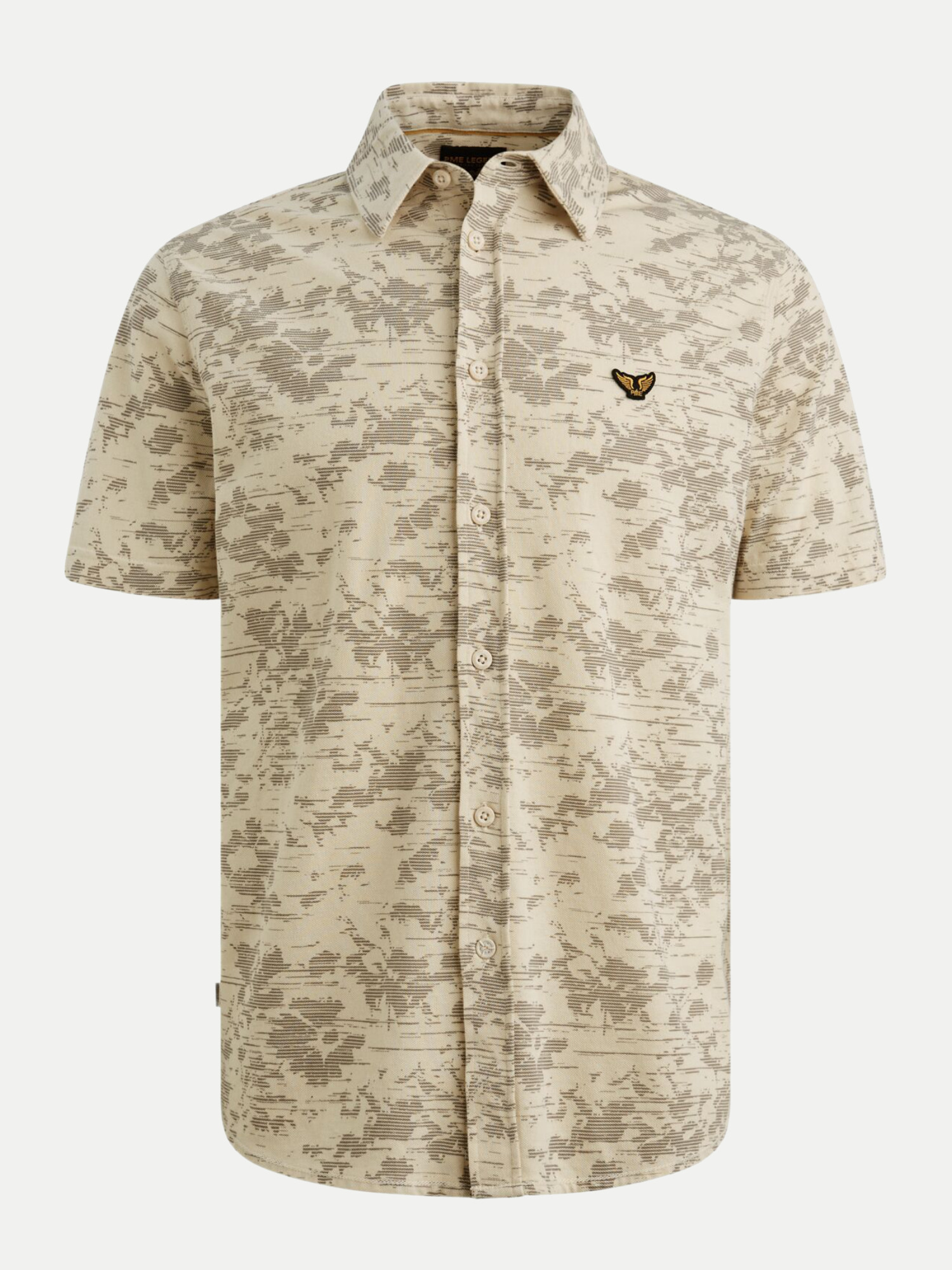 Hemd mit Kentkragen Beige M