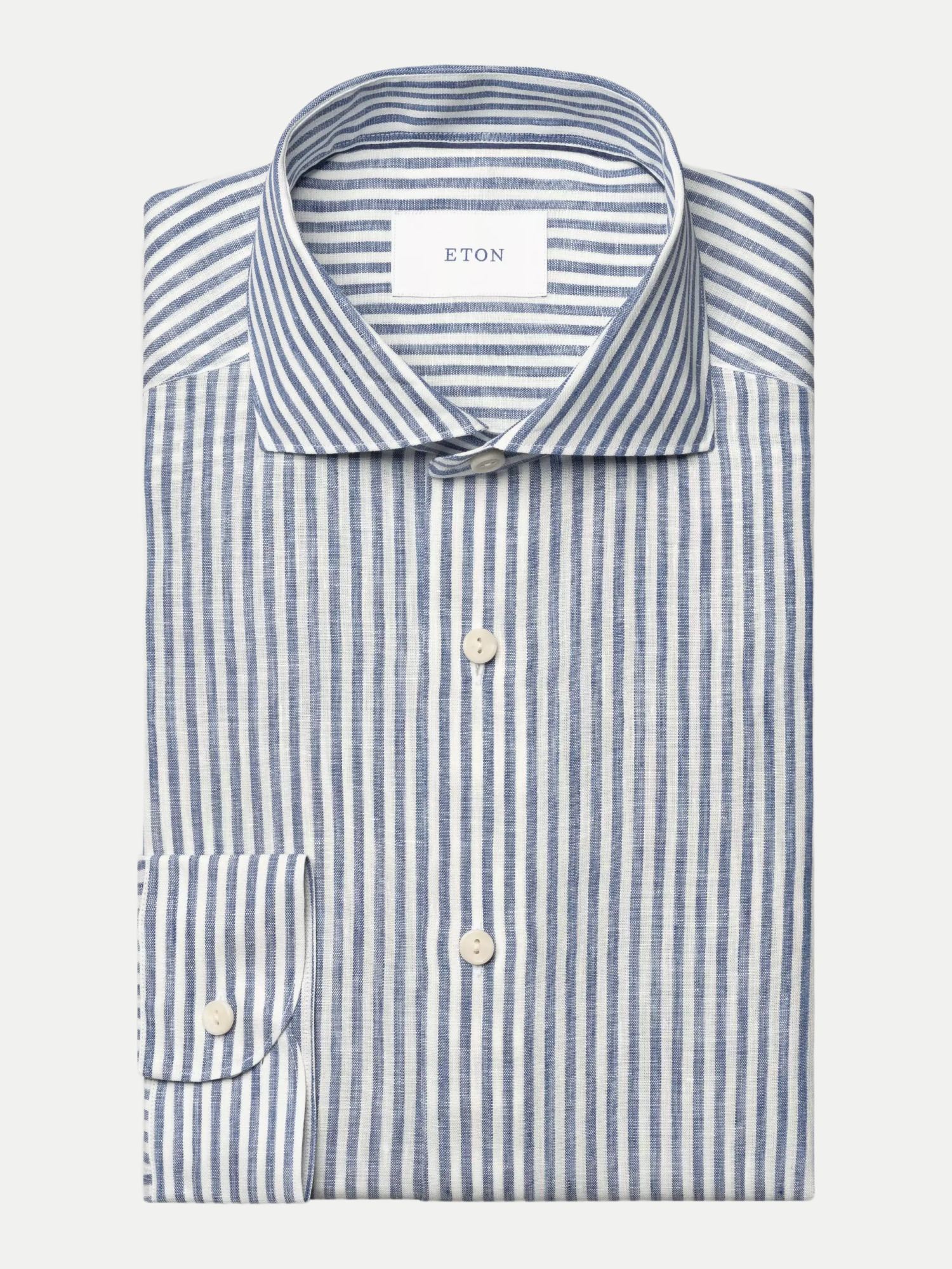 Contemporary-Fit Leinenhemd Blau L