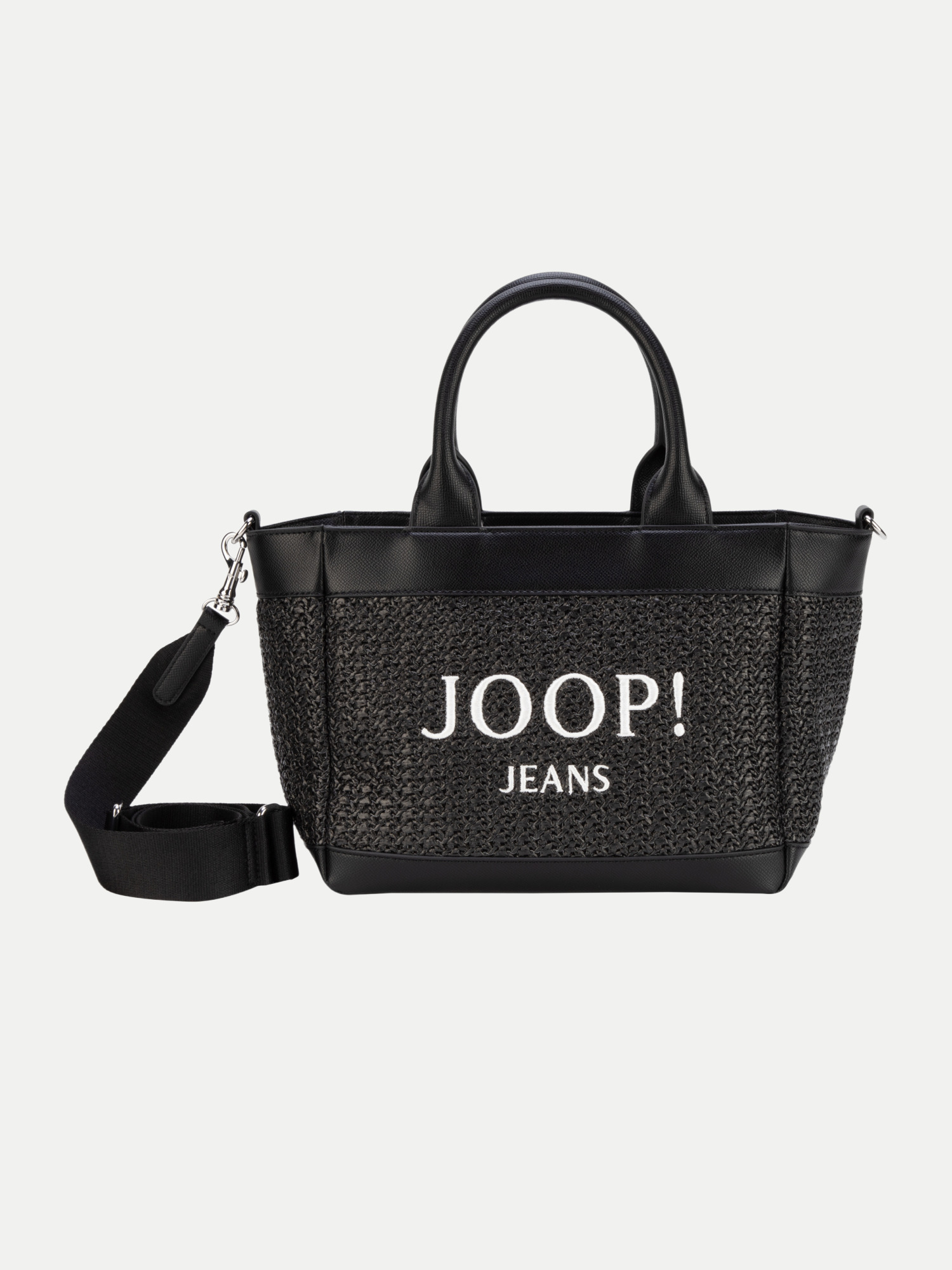 JEANS Handtasche mit Logo Schwarz