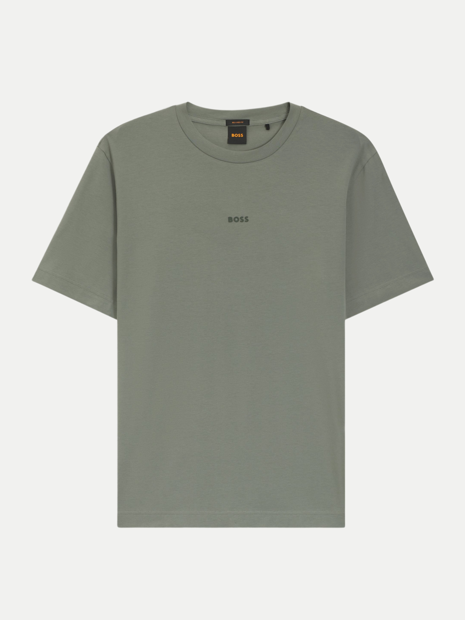 Orange T-Shirt mit Logoprint Grün M