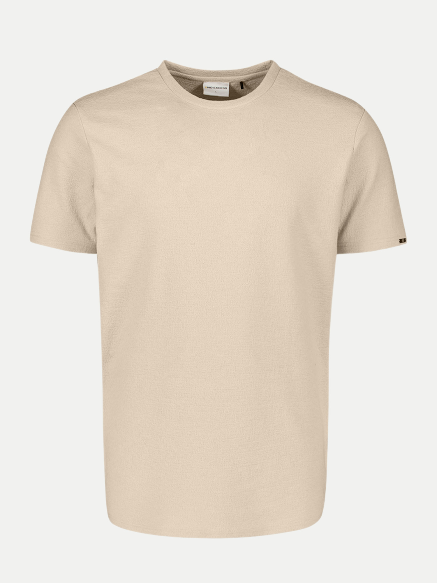 T-Shirt mit Rundhals Beige L