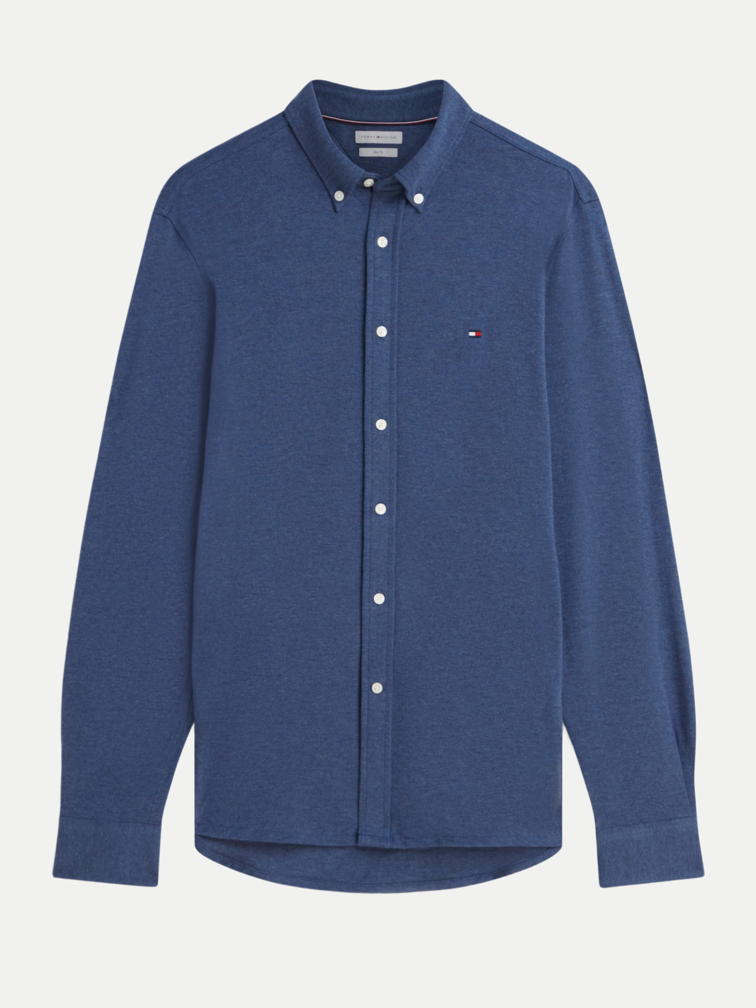 Pique-Hemd mit Logo Blau M
