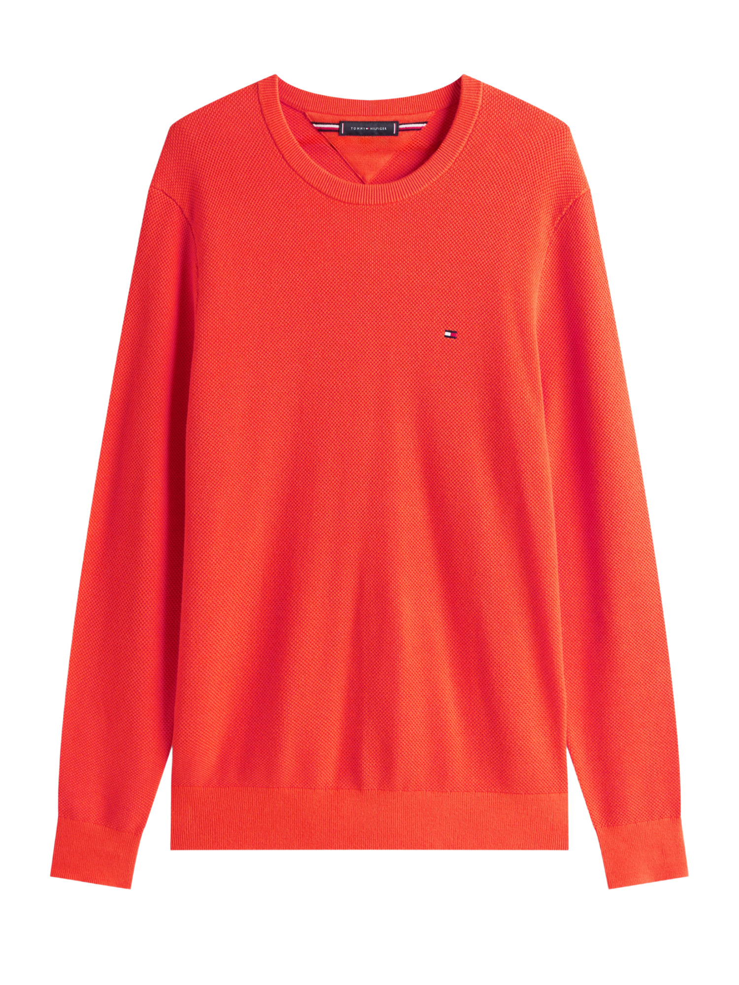 Pullover aus Strukturstrick Orange L