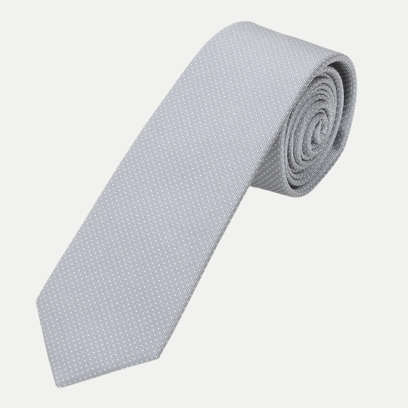 Krawatte Picote 6 cm Grau