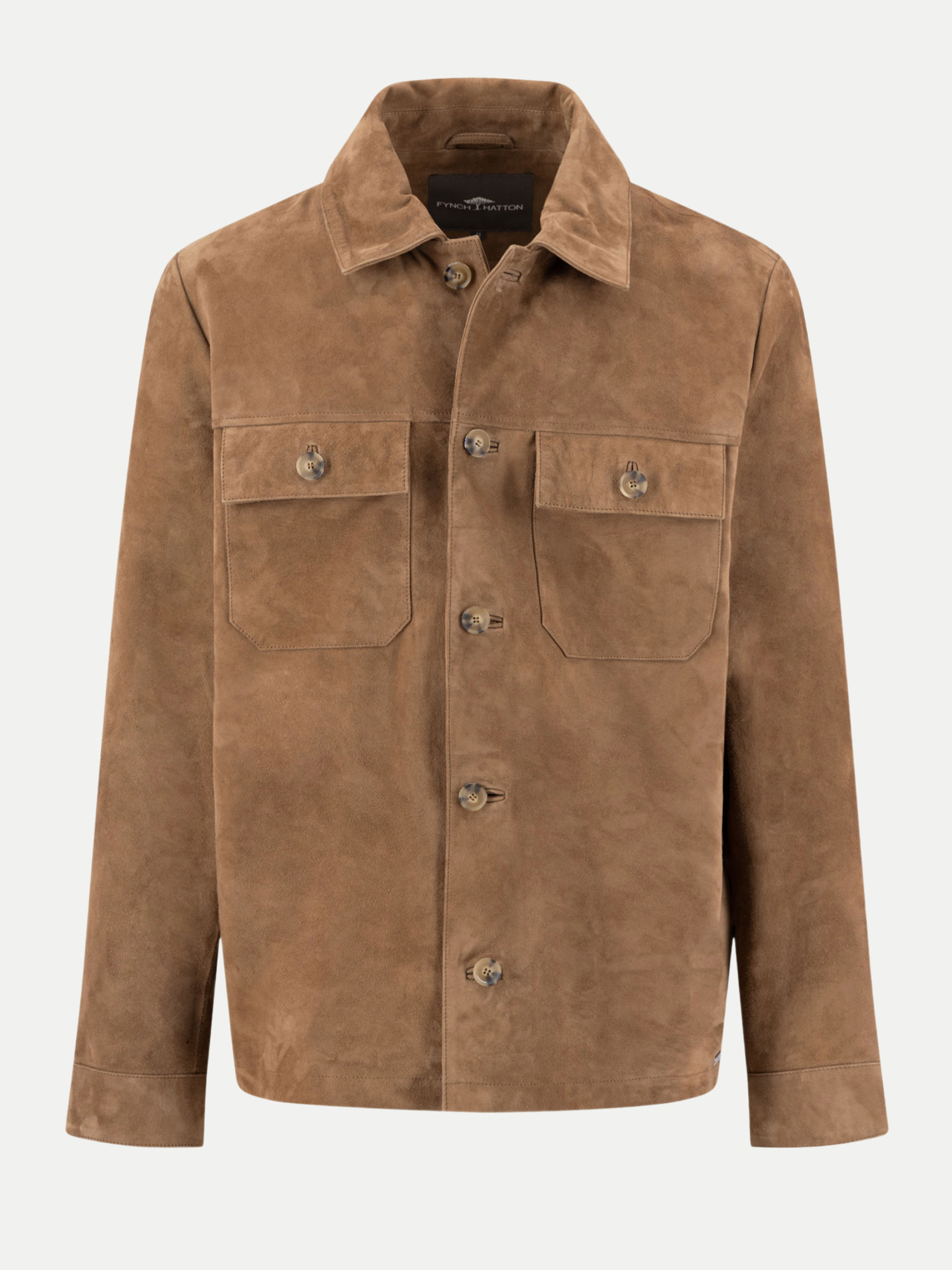 Velours Overshirt Braun XXL