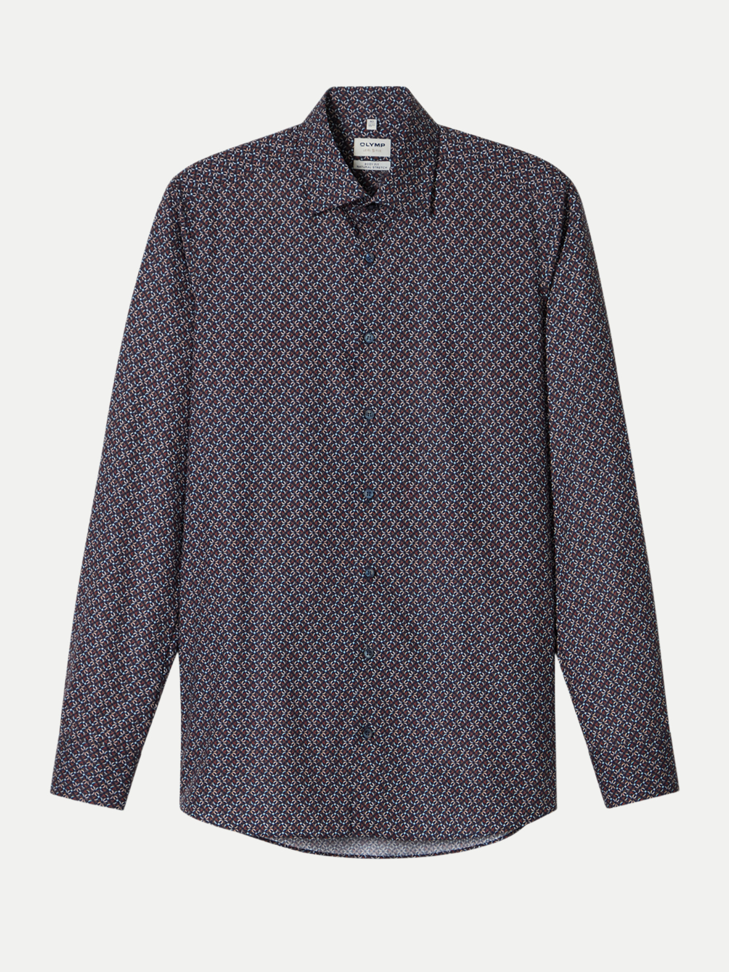 Olymp 209484-Hemden Blau 43
