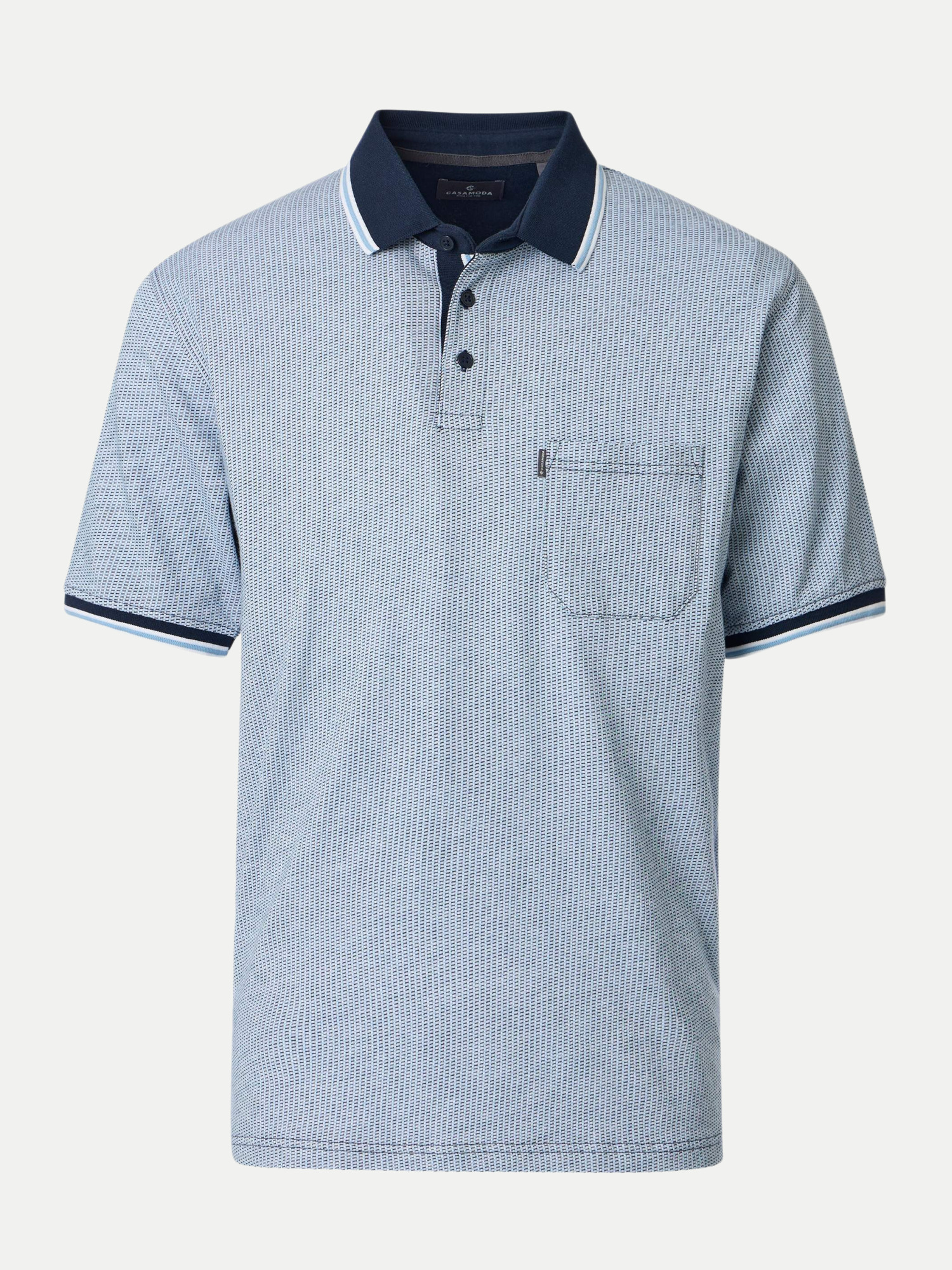 Casamoda Basic Poloshirt Blau XL