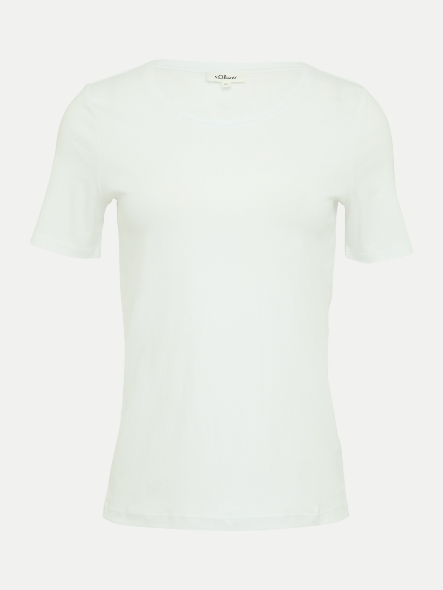 RED LABEL Basic T-Shirt mit Rundhalsausschnitt Weiß 44