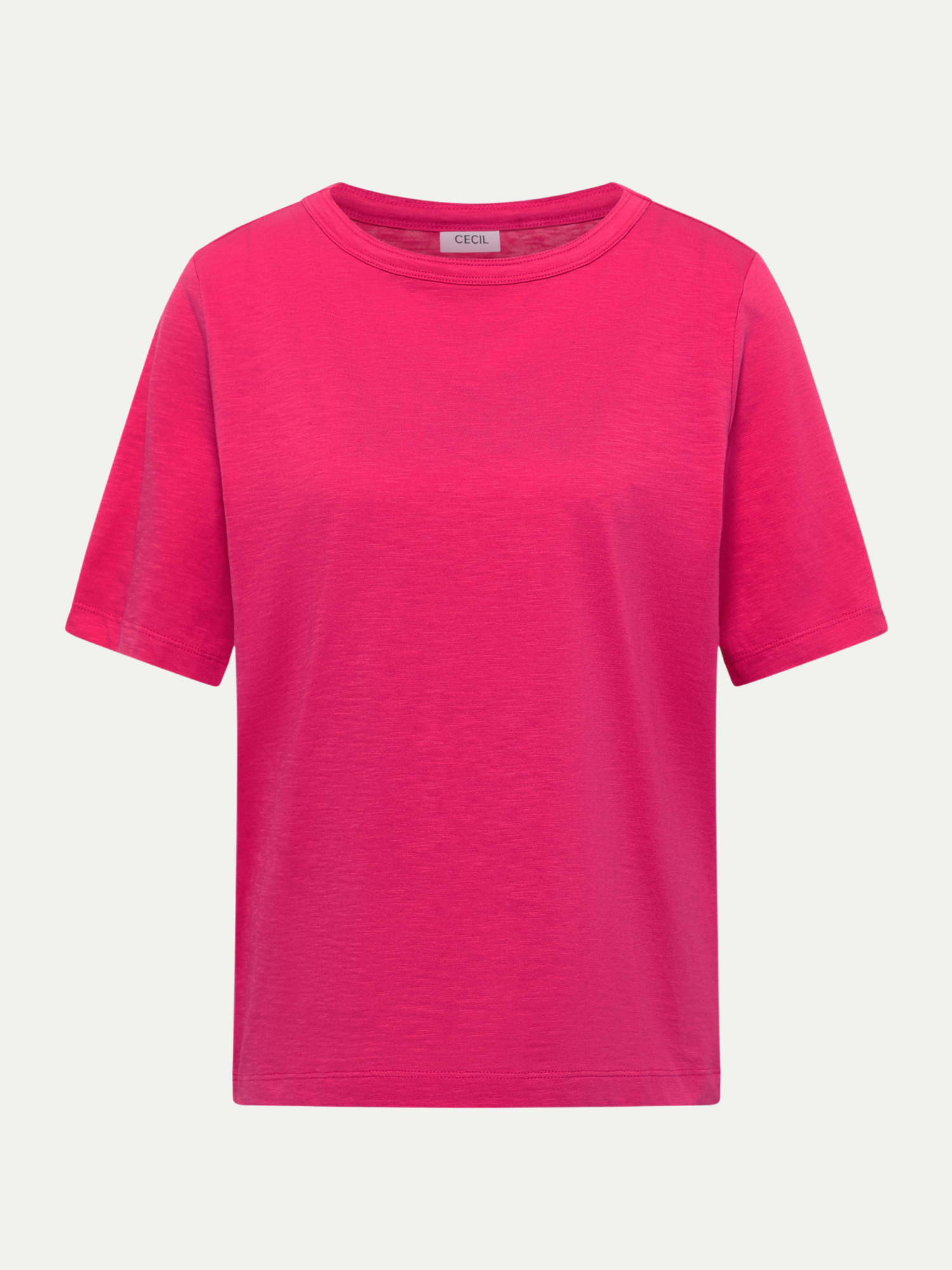 Cecil T-Shirt Slubyarn Pink L