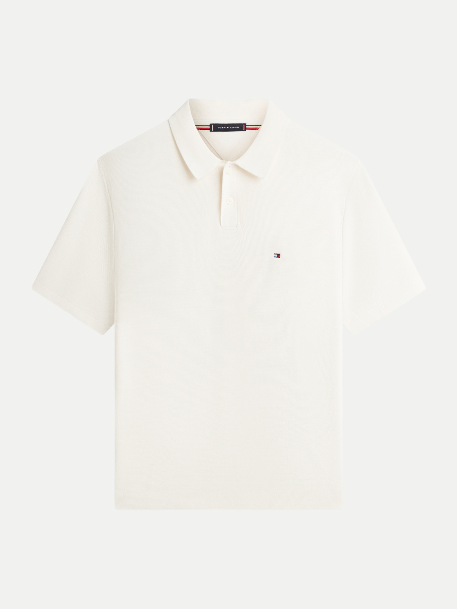 Loose-Fit Poloshirt Weiß L