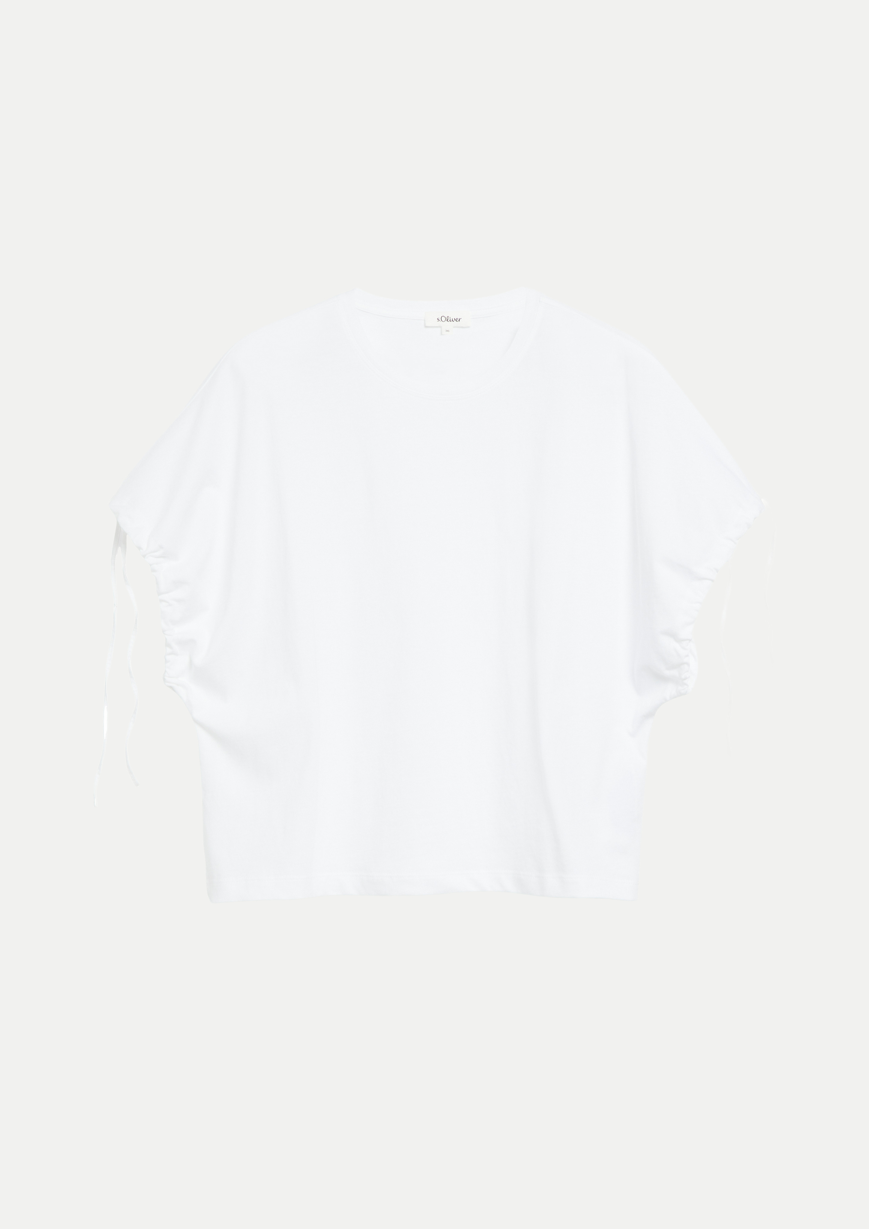 RED LABEL T-Shirt mit regulierbarem Ärmel Weiß 36