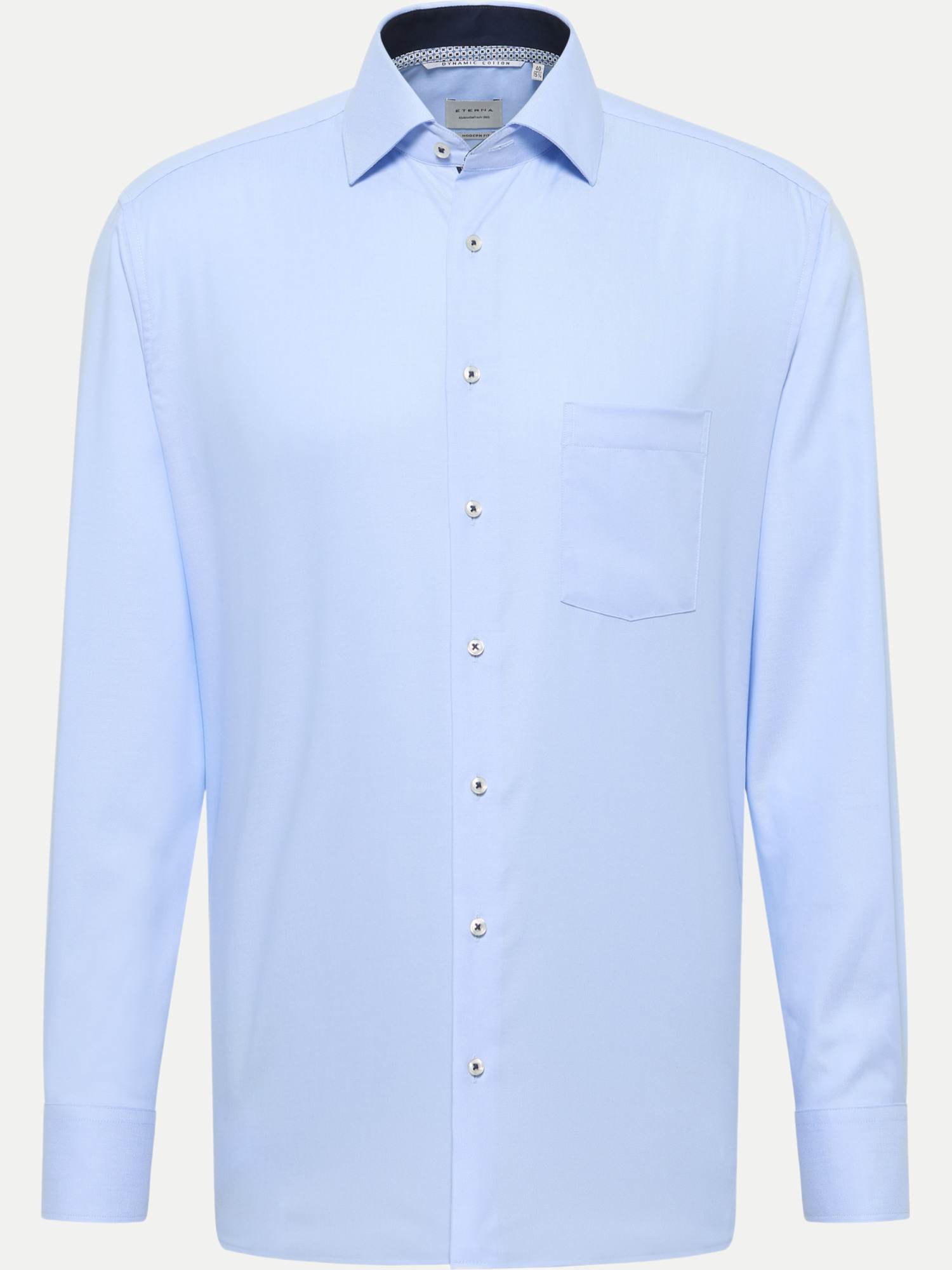 Eterna Modern-Fit Hemd Blau 44