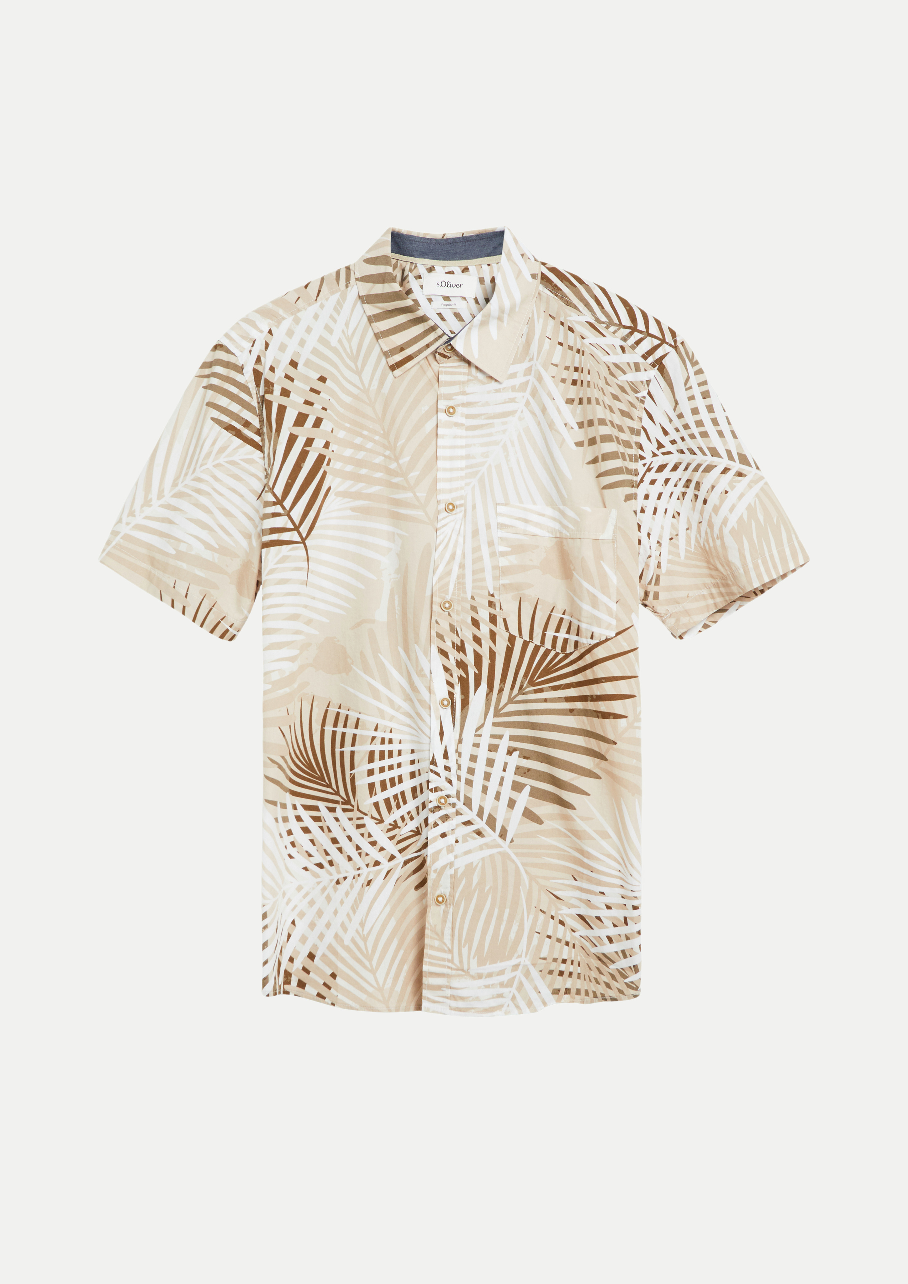 RED LABEL Kurzarm-Freizeithemd Beige L