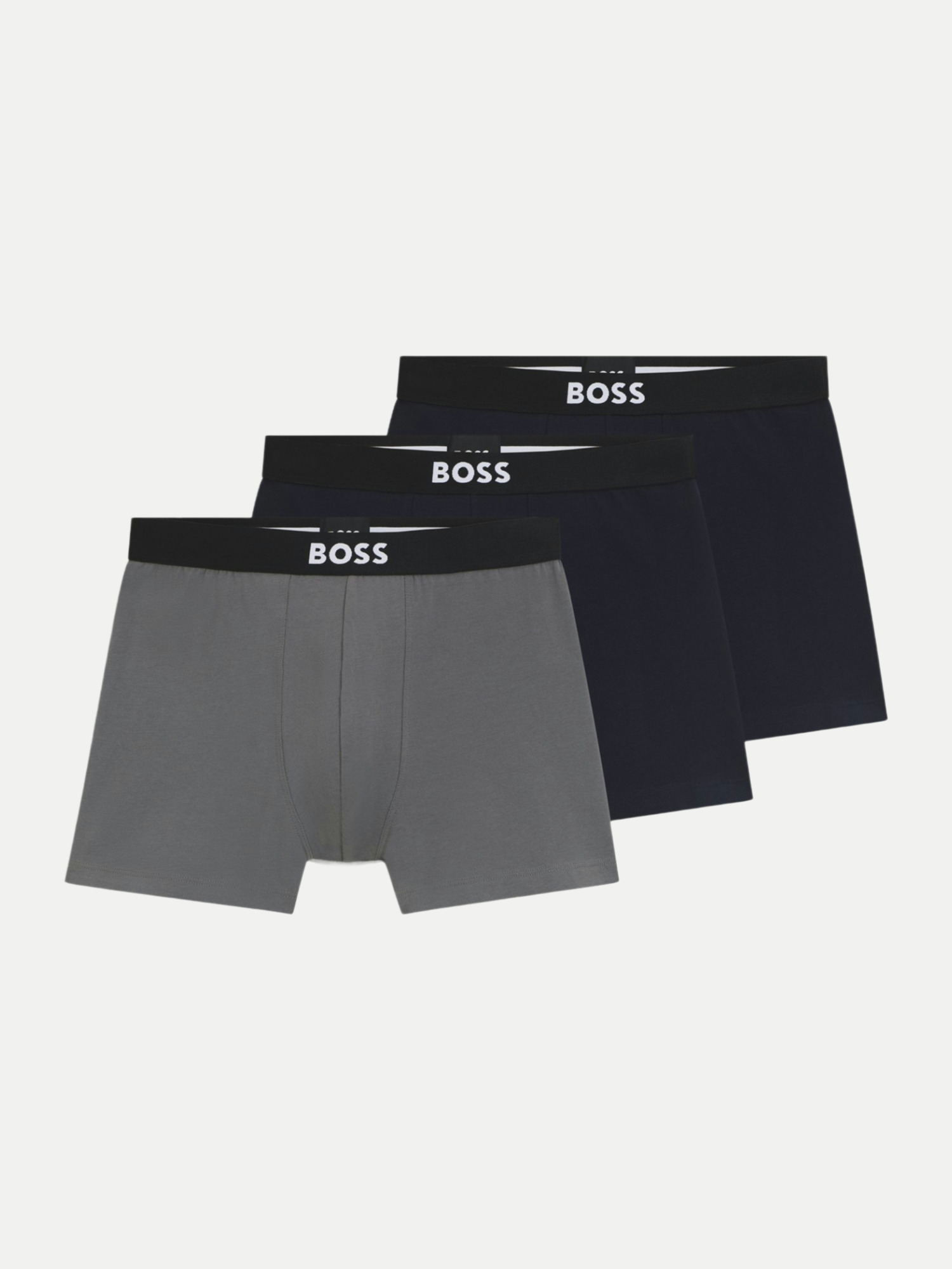 Black Boxershorts Dreier-Pack Grau XXL
