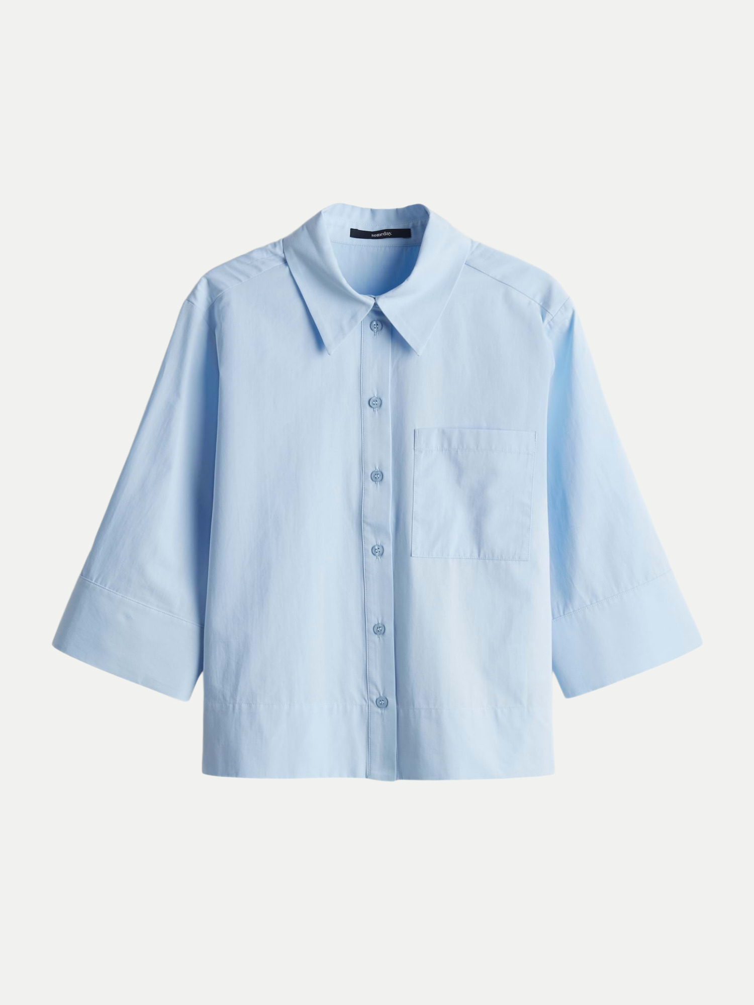 Boxy-Fit Bluse Zarba bold Blau 38