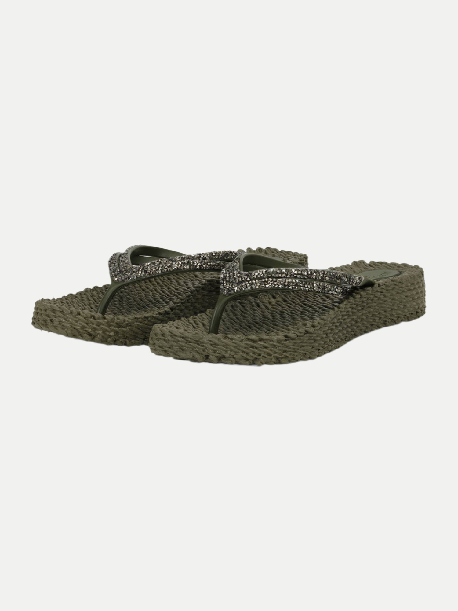 Flip Flop mit Platform Grün 40