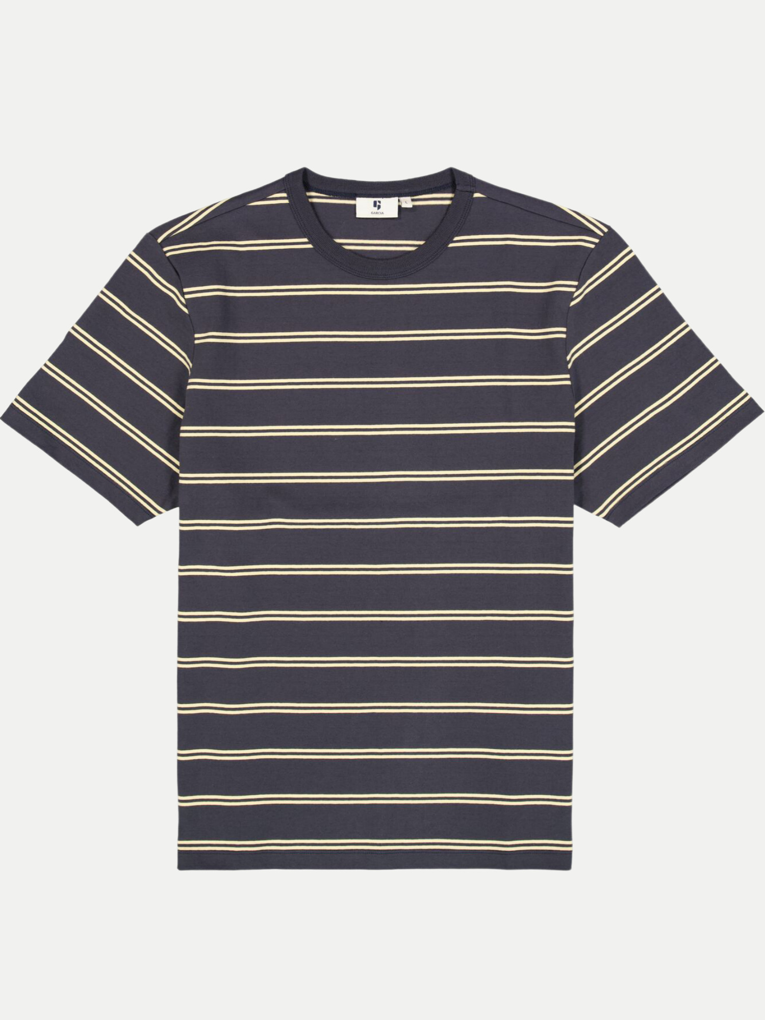 T-Shirt mit Streifenmuster Blau L
