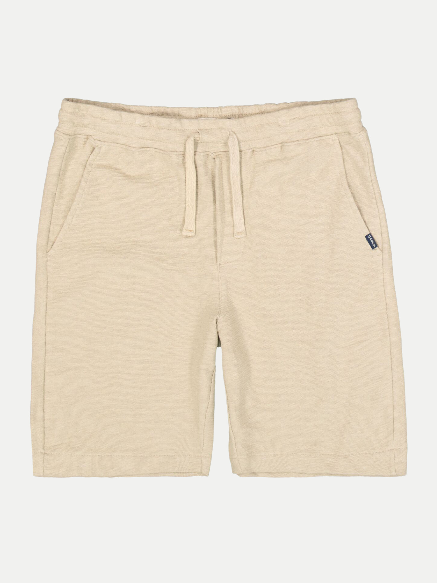 Jersey Shorts mit Gummibund Beige M
