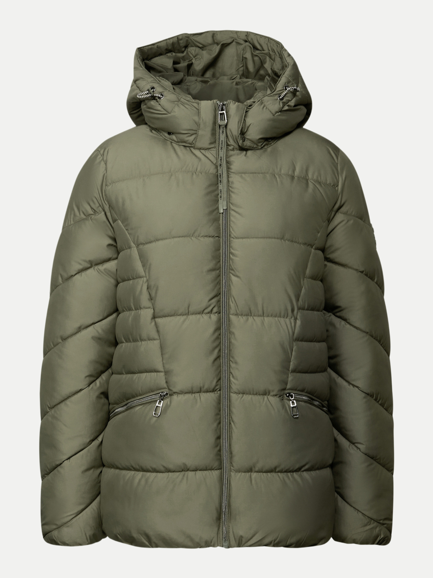 Kurze Steppjacke Grün 40