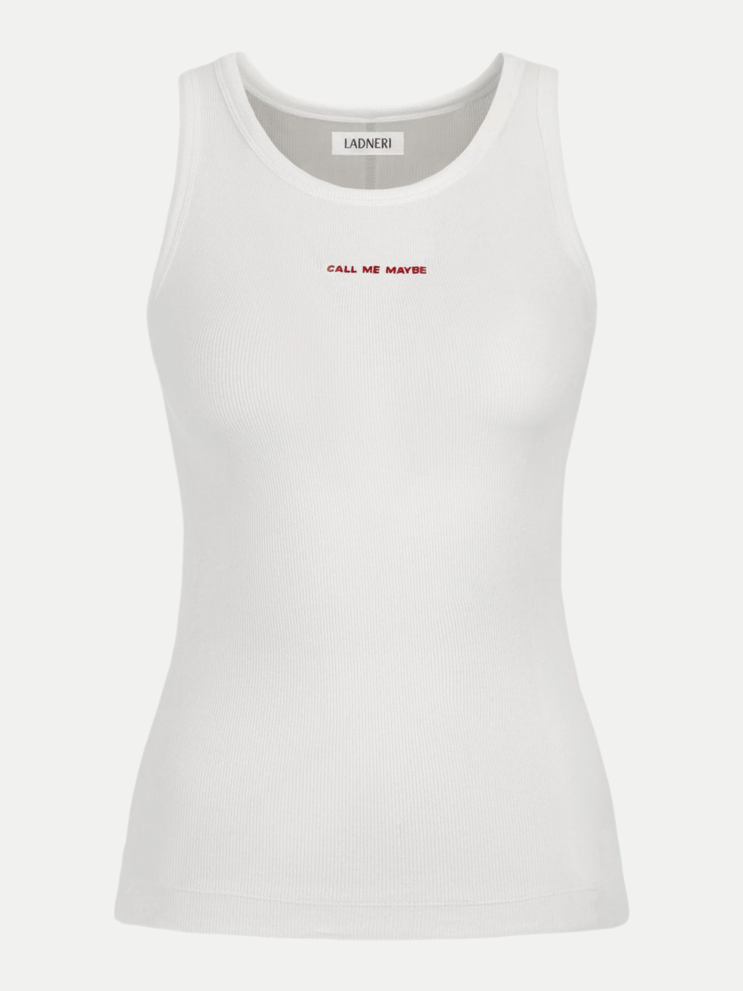 Ladneri Tanktop Embroidery Weiß M