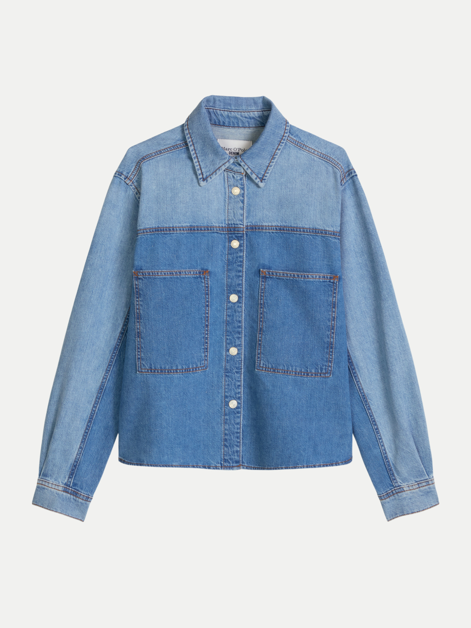 Marc O' Polo Jeansbluse mit Regular-Fit Blau L