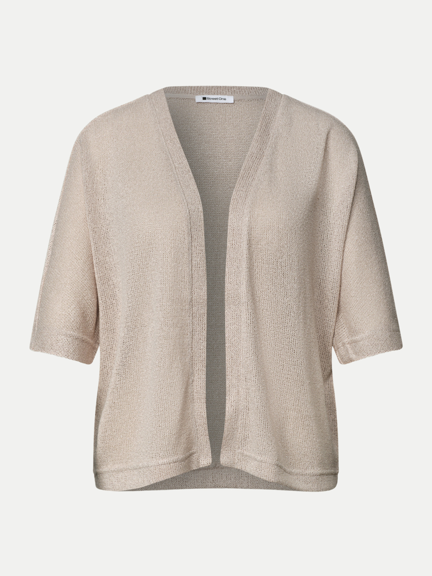 Strickjacke mit Fledermaus-Ärmeln Beige 36