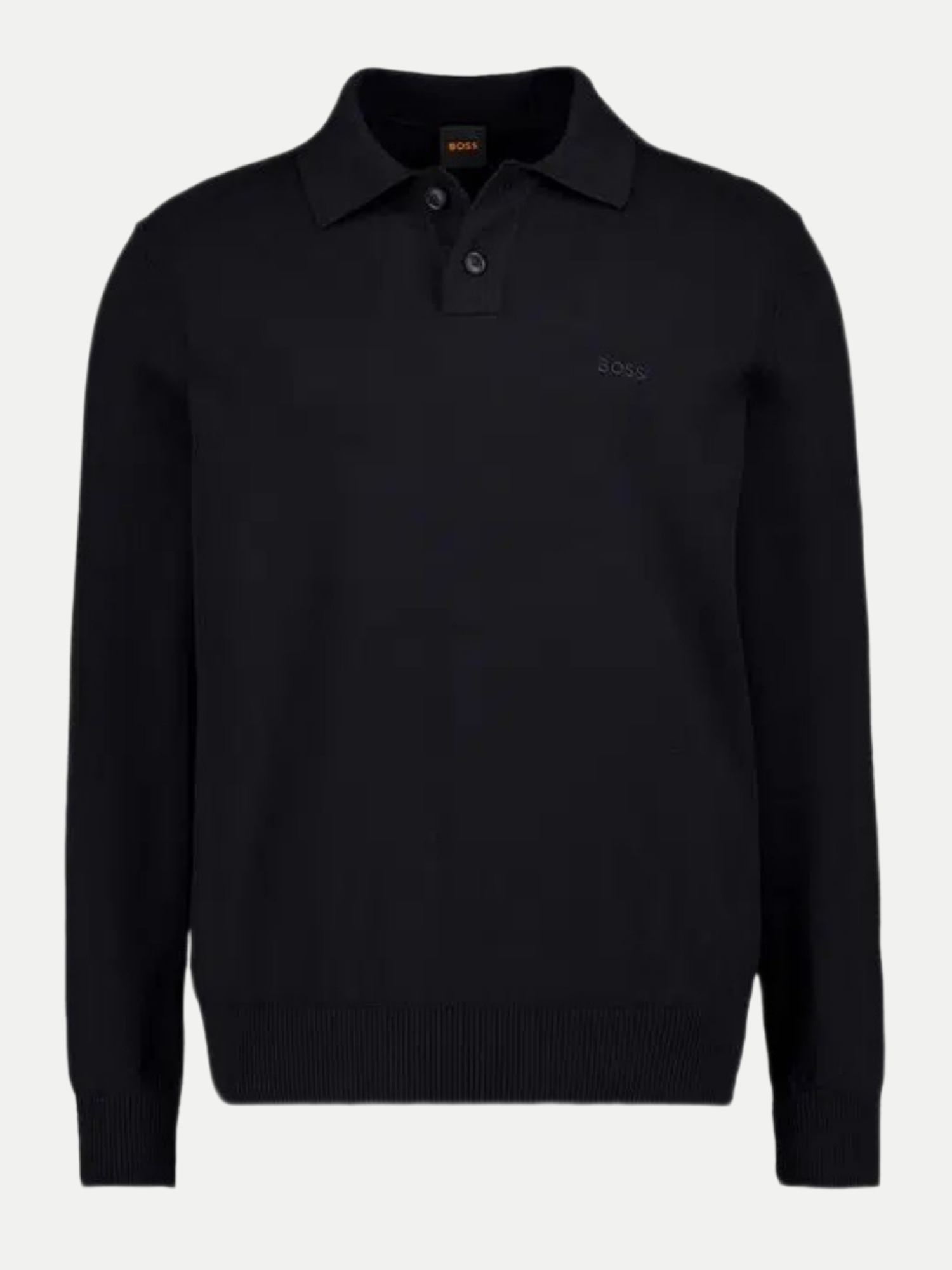 Orange Pullover Asac mit Polokragen Schwarz XL