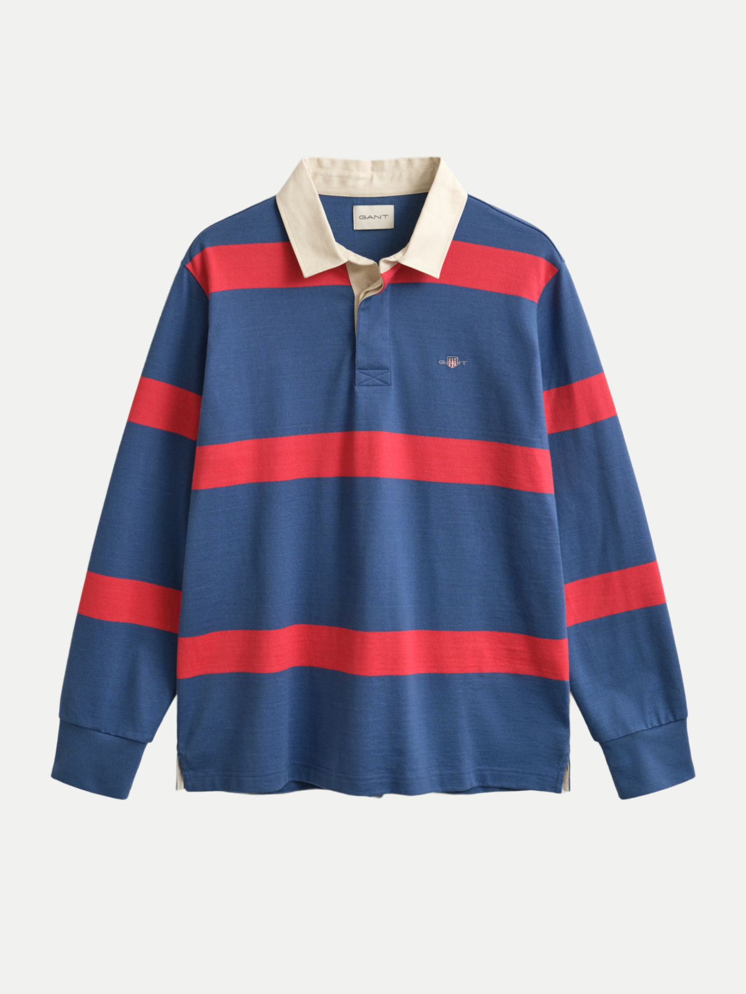 Langarmshirt mit Streifen Blau XXL