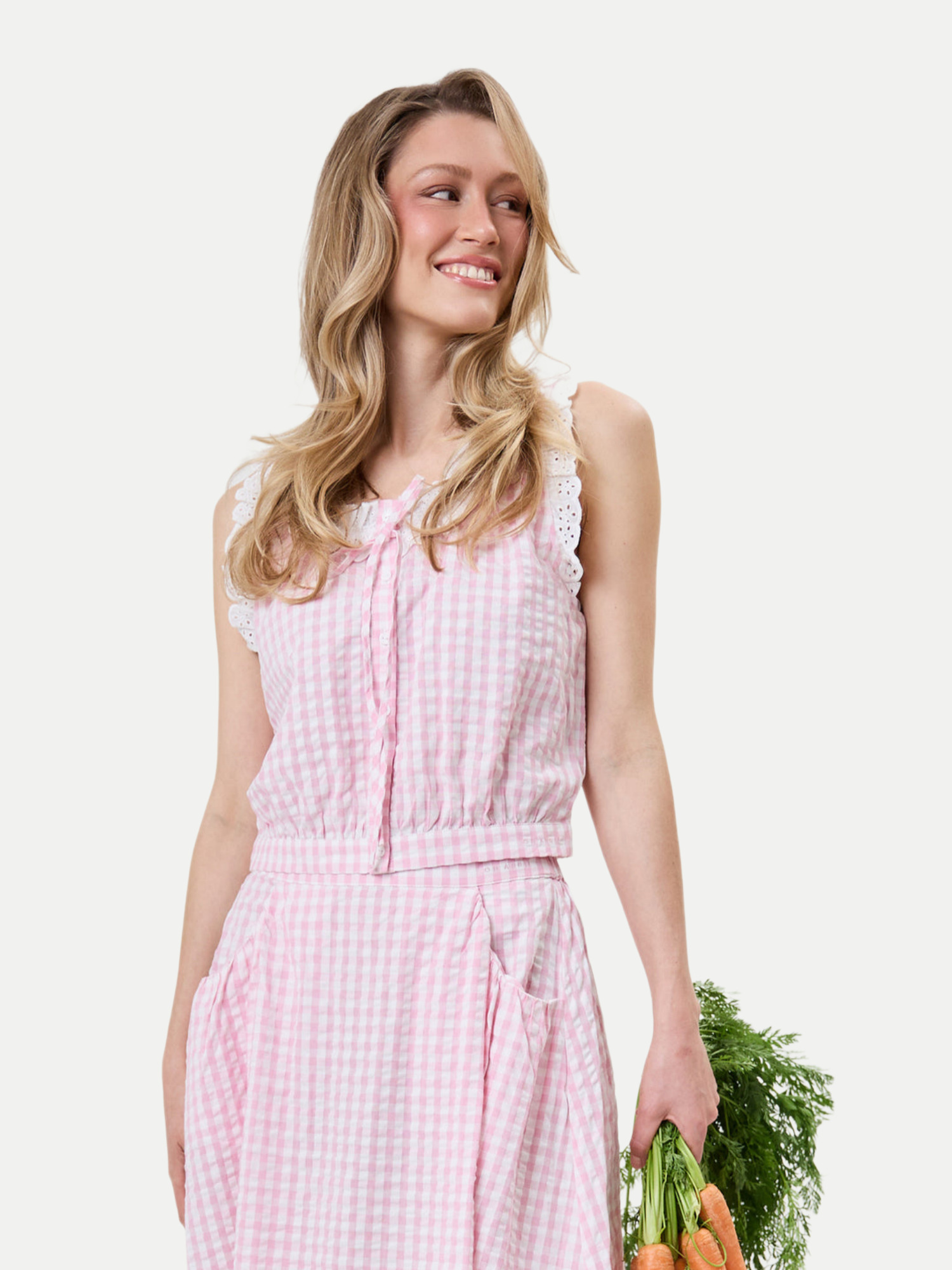 OH APRIL Kurzarm Bluse Sona Rosa M