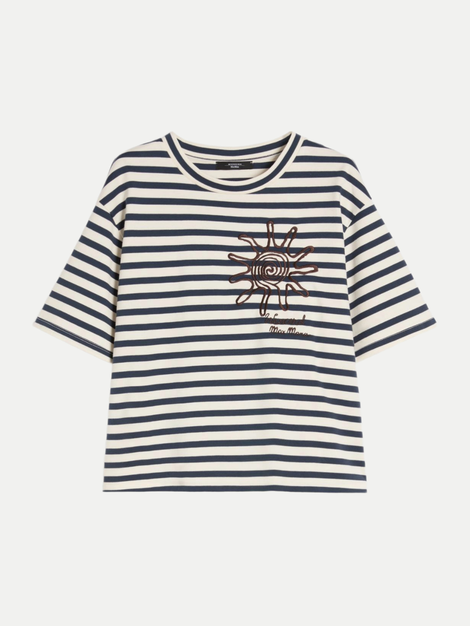 Boxy fit T-shirt SABATO Blau M