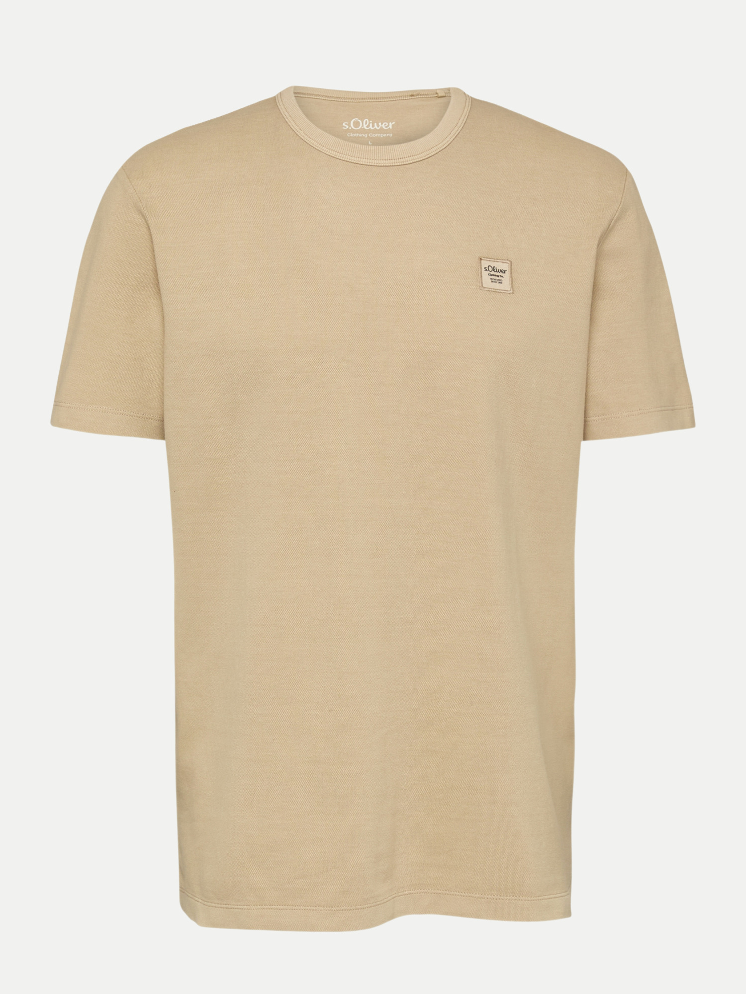 RED LABEL T-Shirt mit Garment Dye Beige L