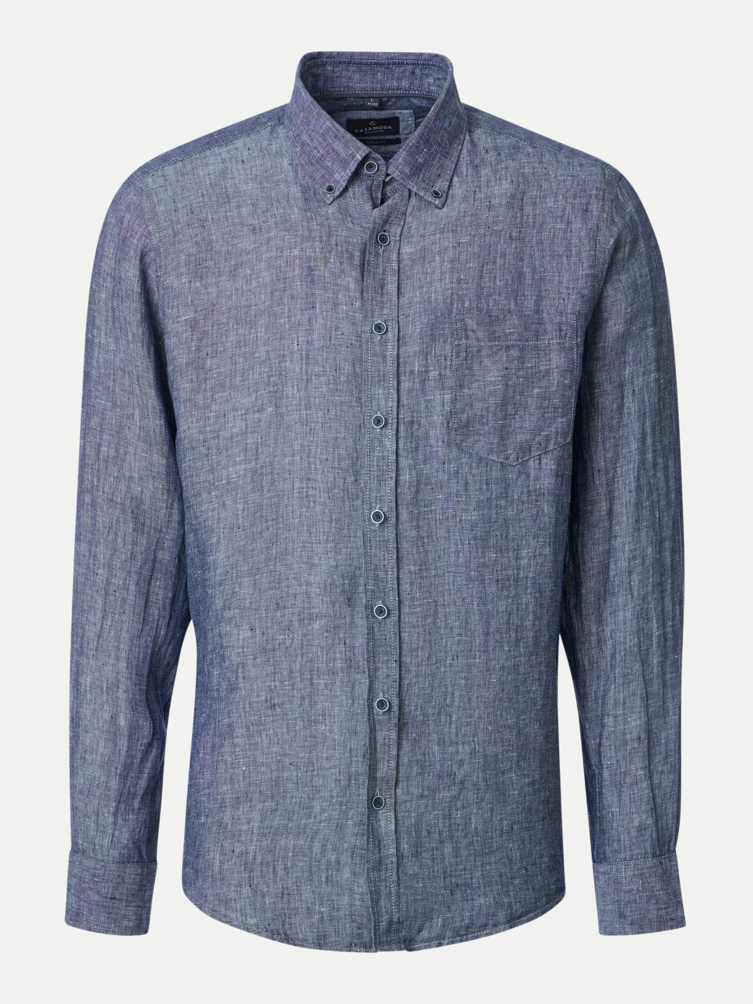 Hemd mit Button-Down Kragen Blau M
