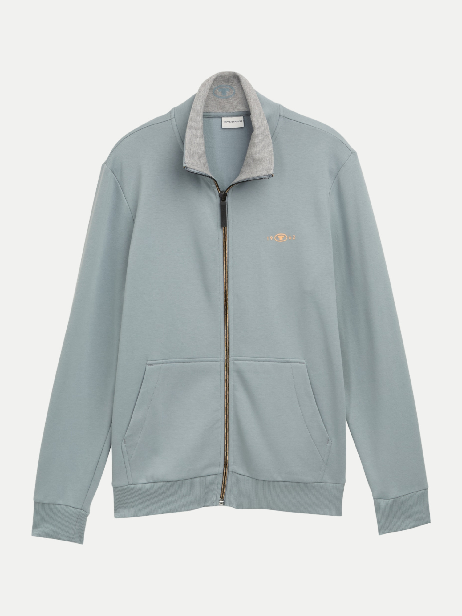 Sweatjacke mit Stehkragen Blau M