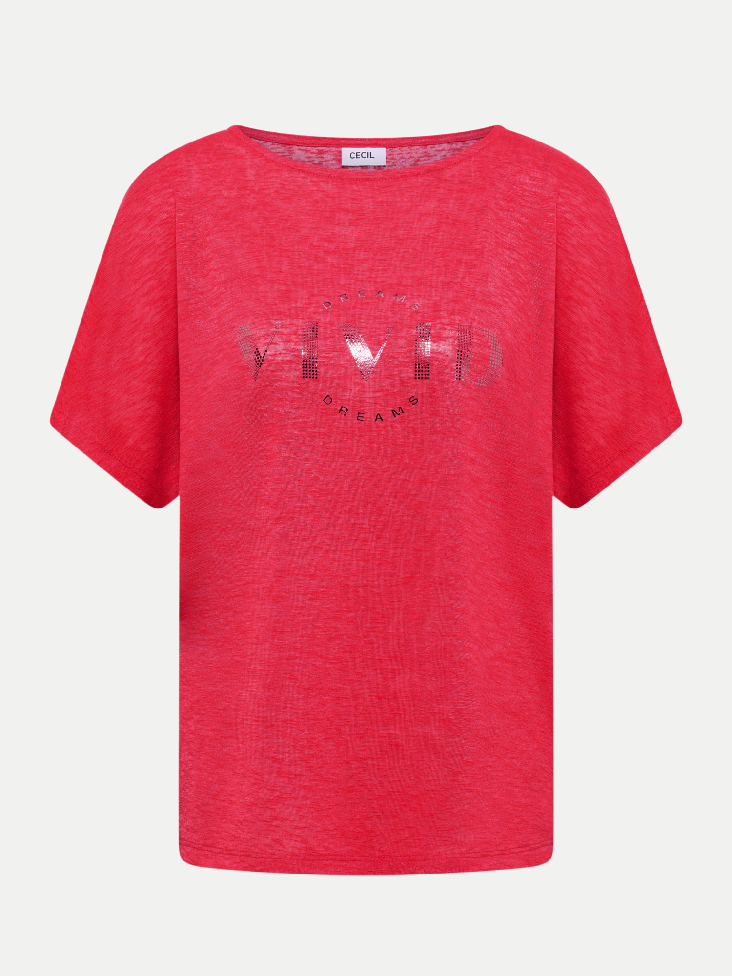 Shirt mit U-Boot-Ausschnitt Rot XL