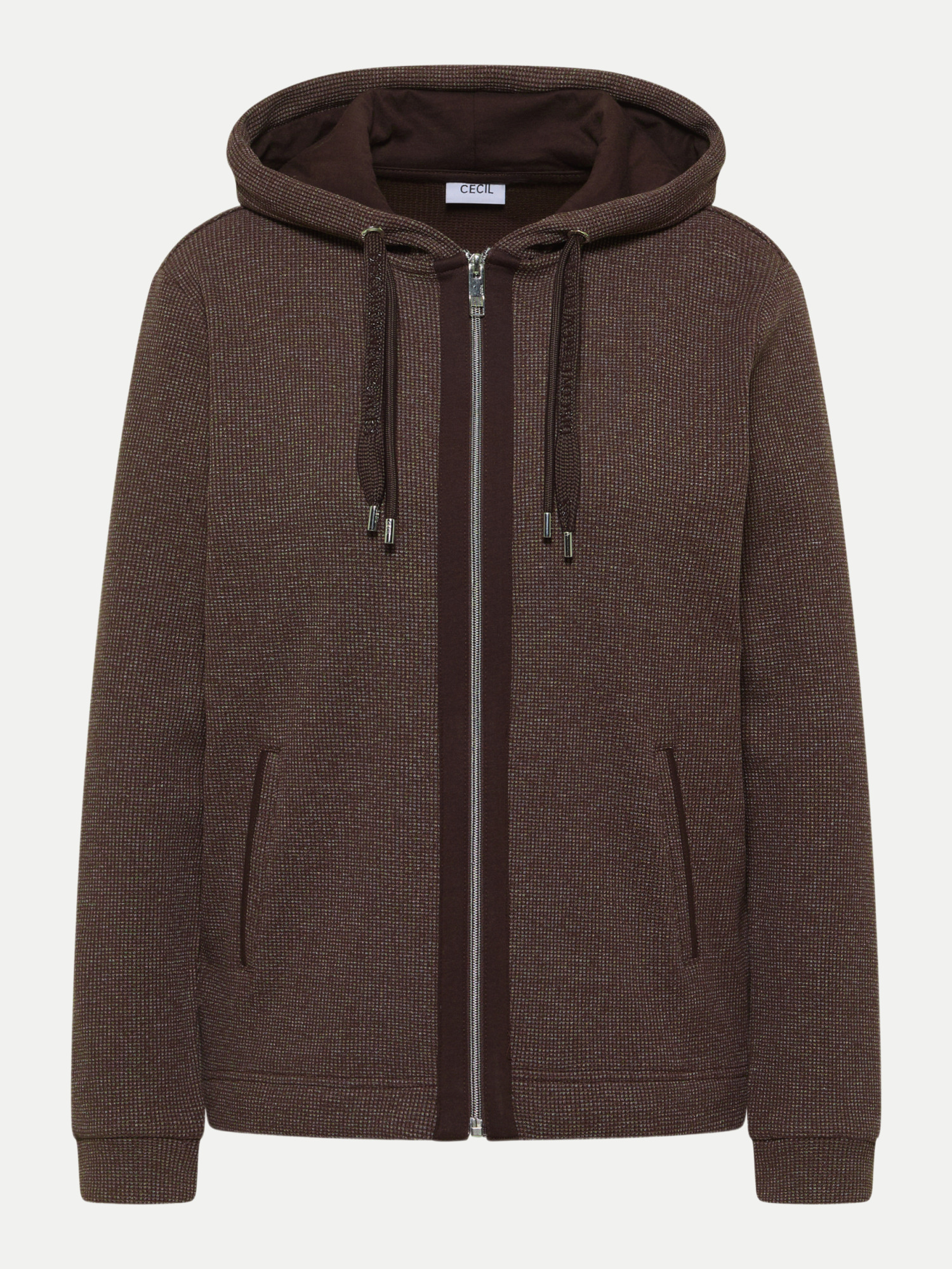 Cecil Sweatshirtjacke Braun M