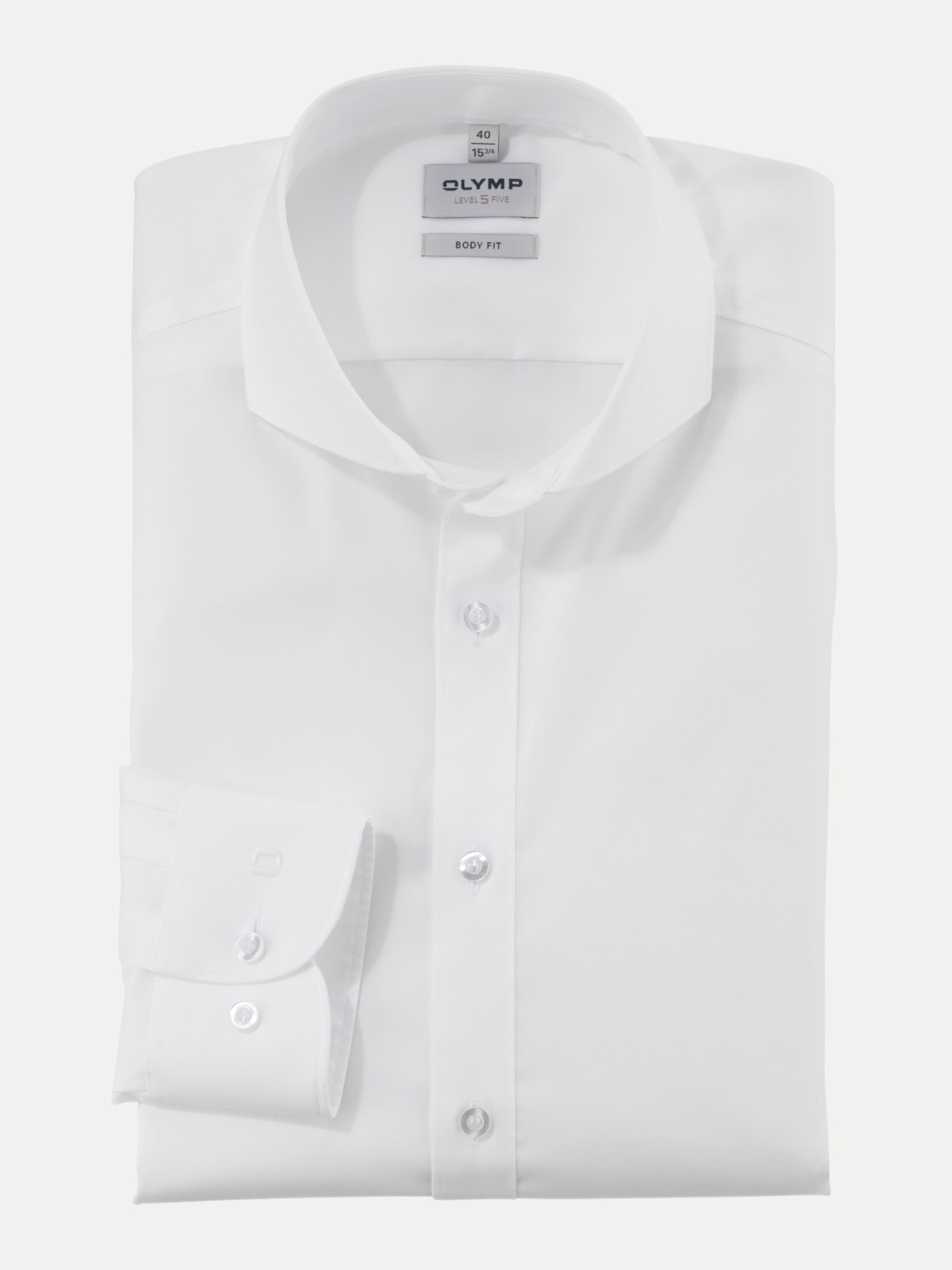 Olymp Slim-Fit Hemd Weiß 42