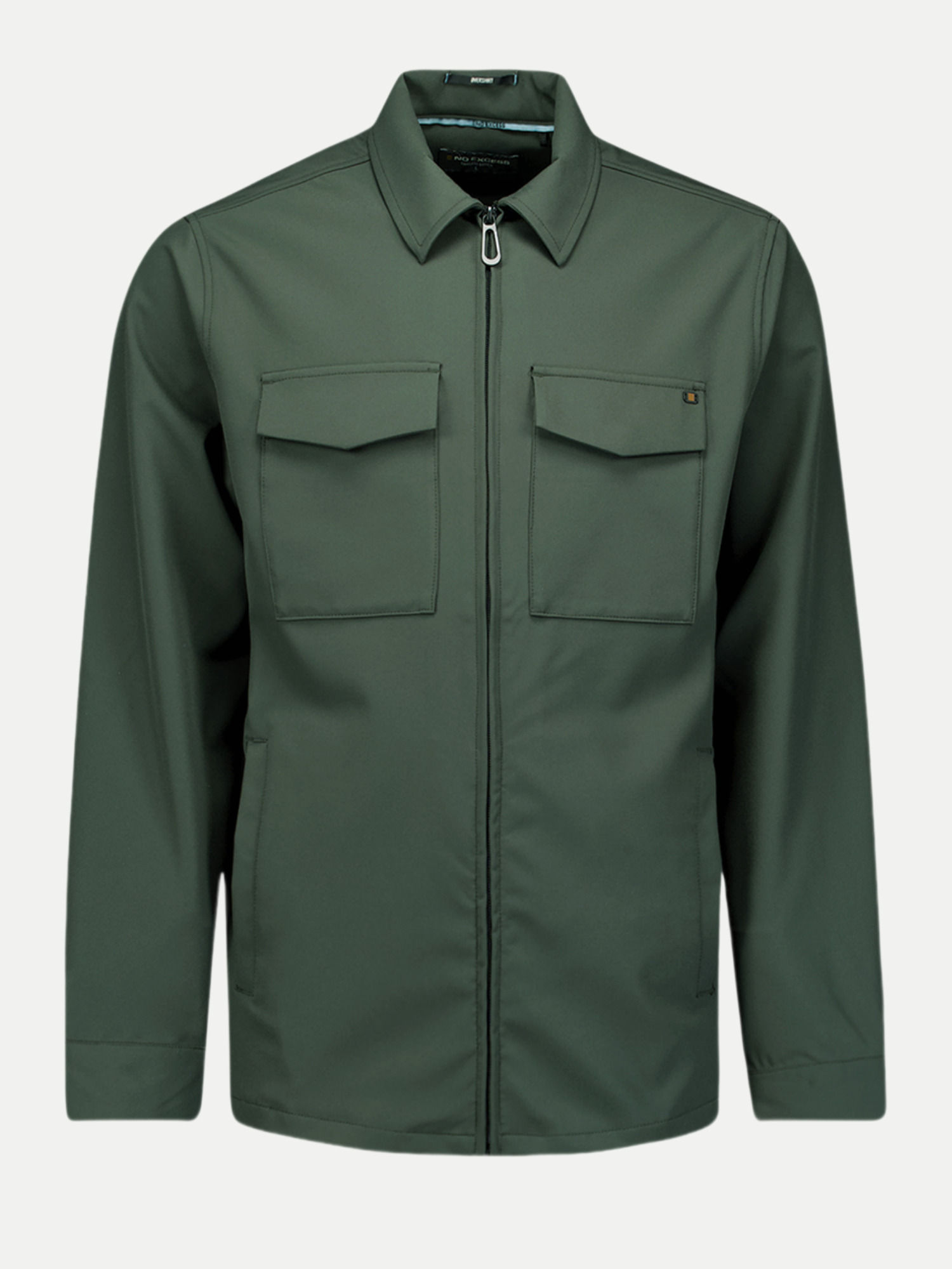 Overshirt Full Zipper Grün XL