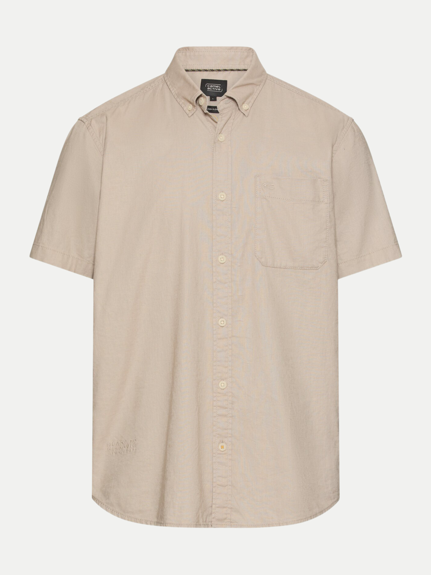 Hemd mit 1/2 Arm Beige L
