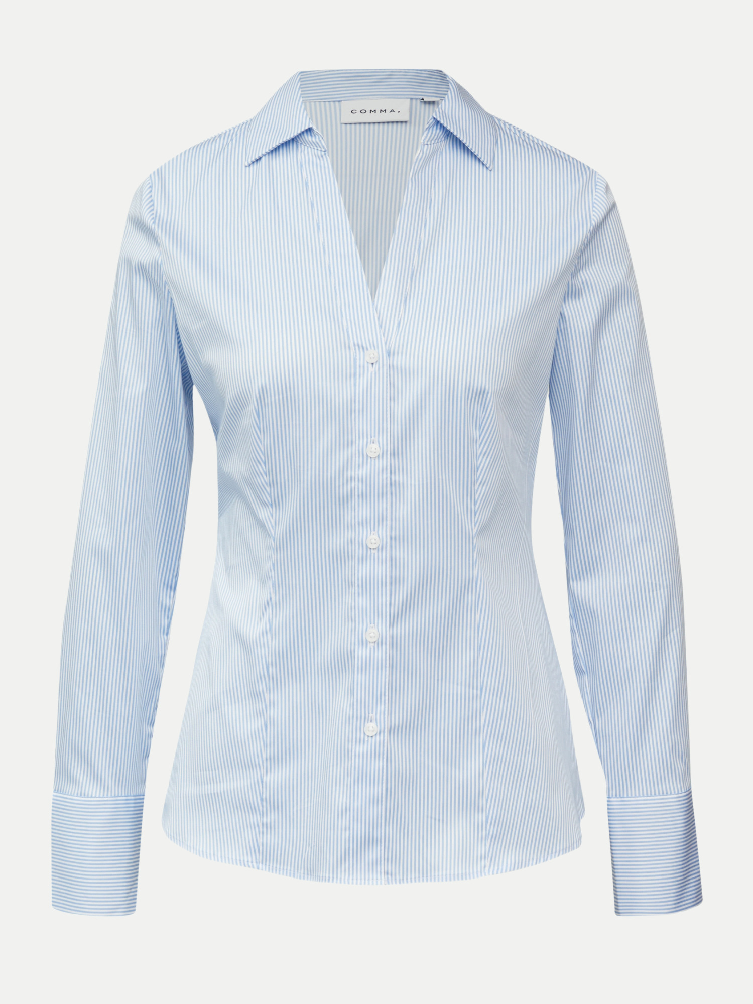 Feminine Streifenbluse Blau 34