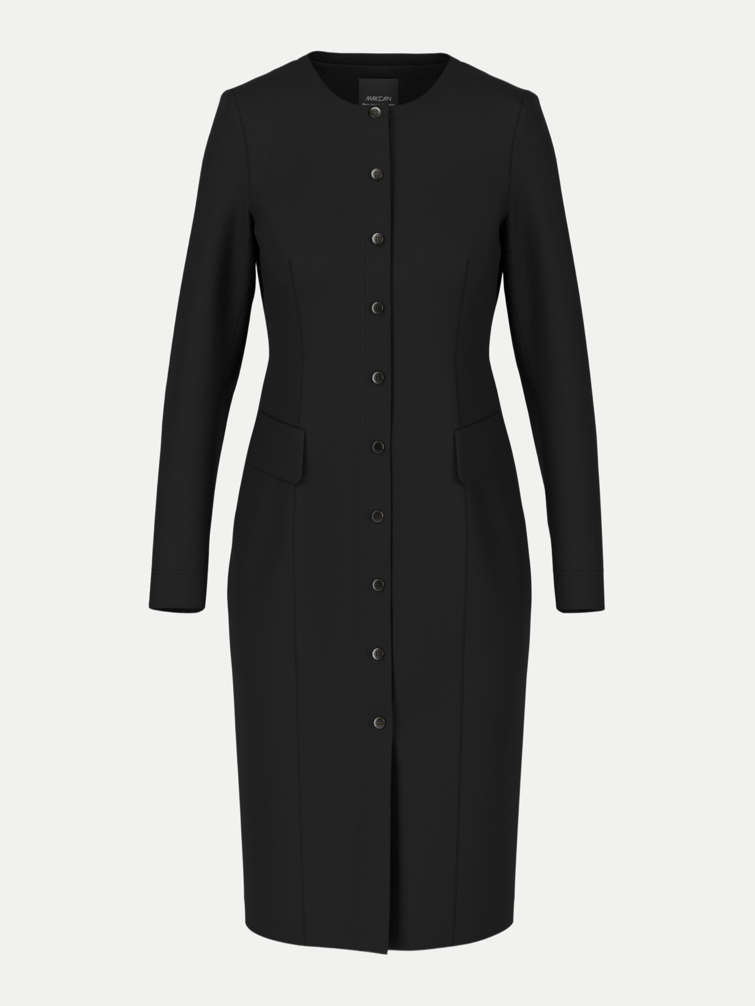Cain Figurbetontes Kleid Schwarz 44
