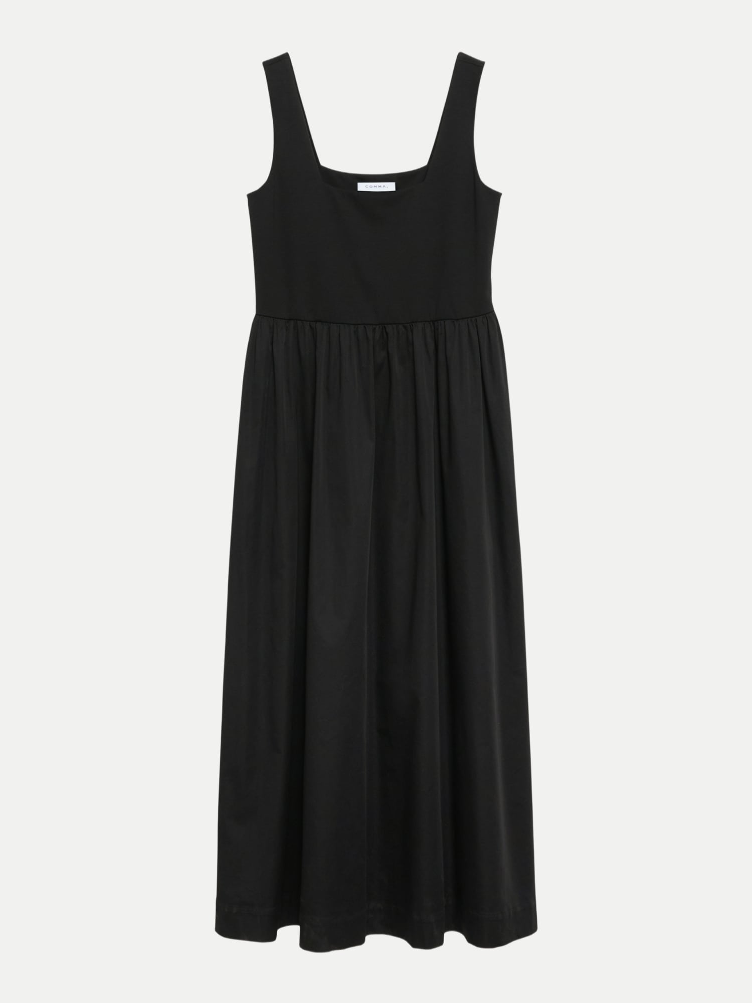 Midi-Kleid im Fabricmix Schwarz 36